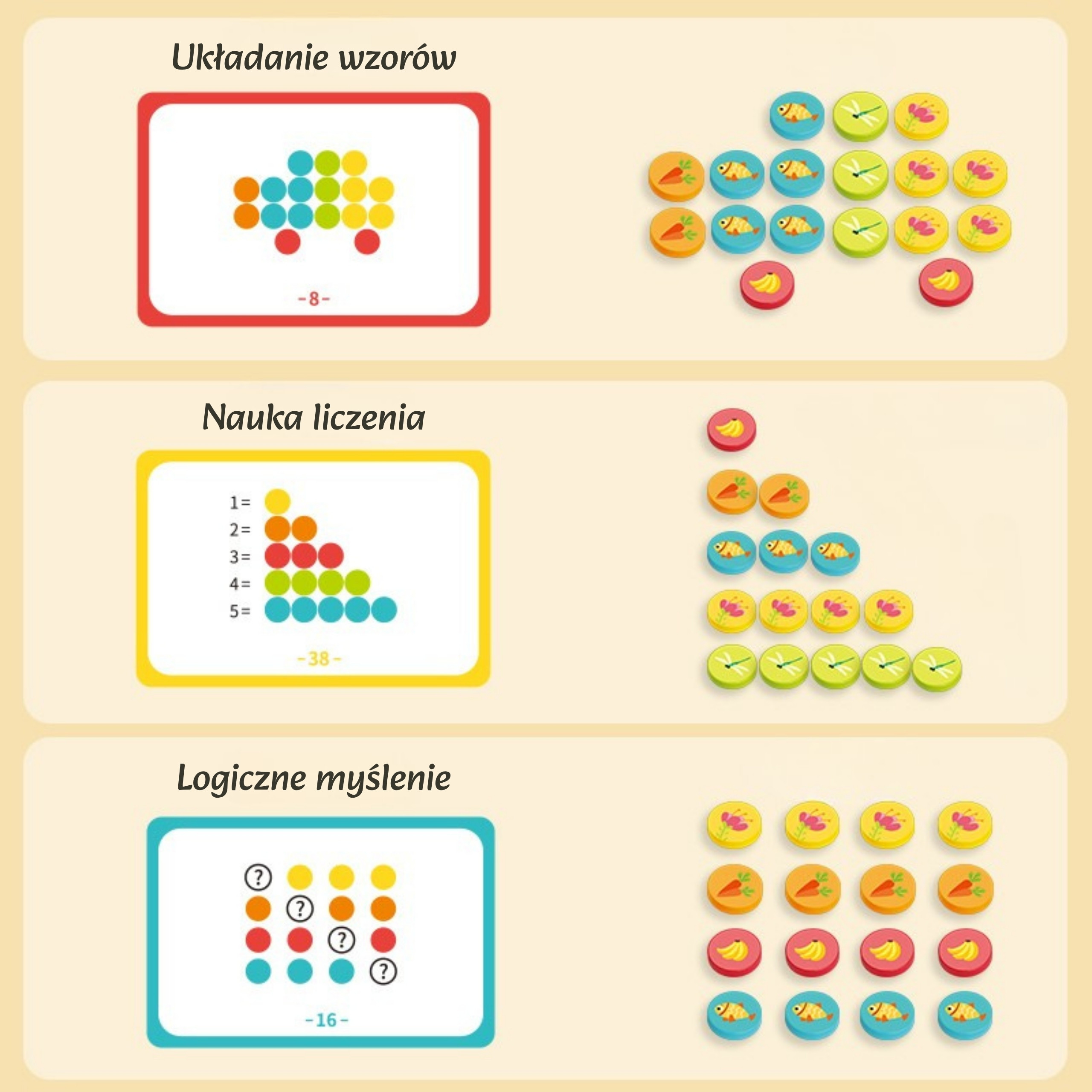 WOOPIE Educational Logic Game Color Sorter Classification - Slika 4