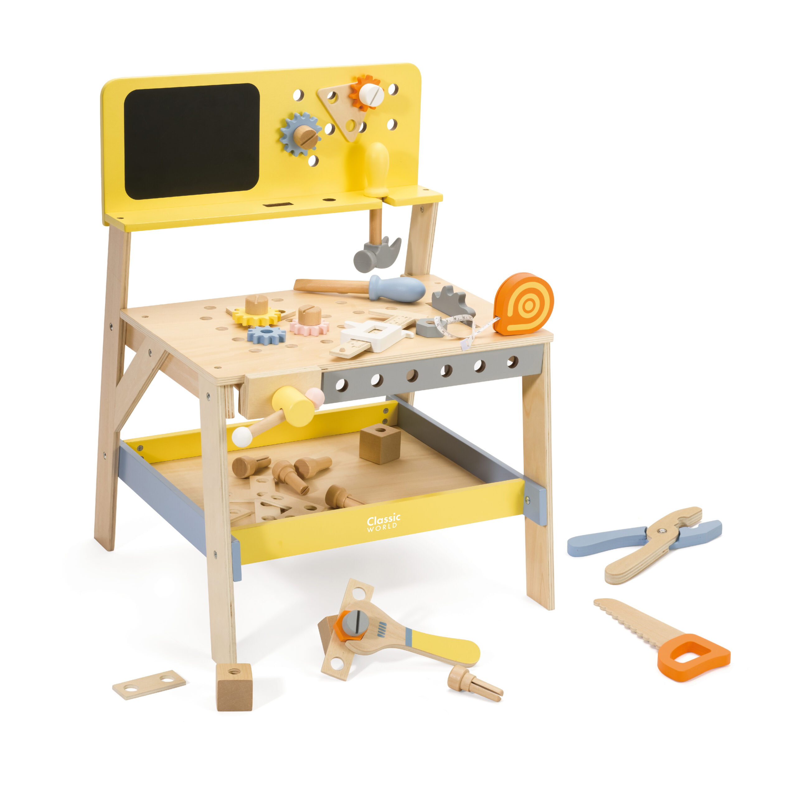 CLASSIC WORLD Wooden Tool Workshop with Chalkboard 27 pcs. - Slika 6