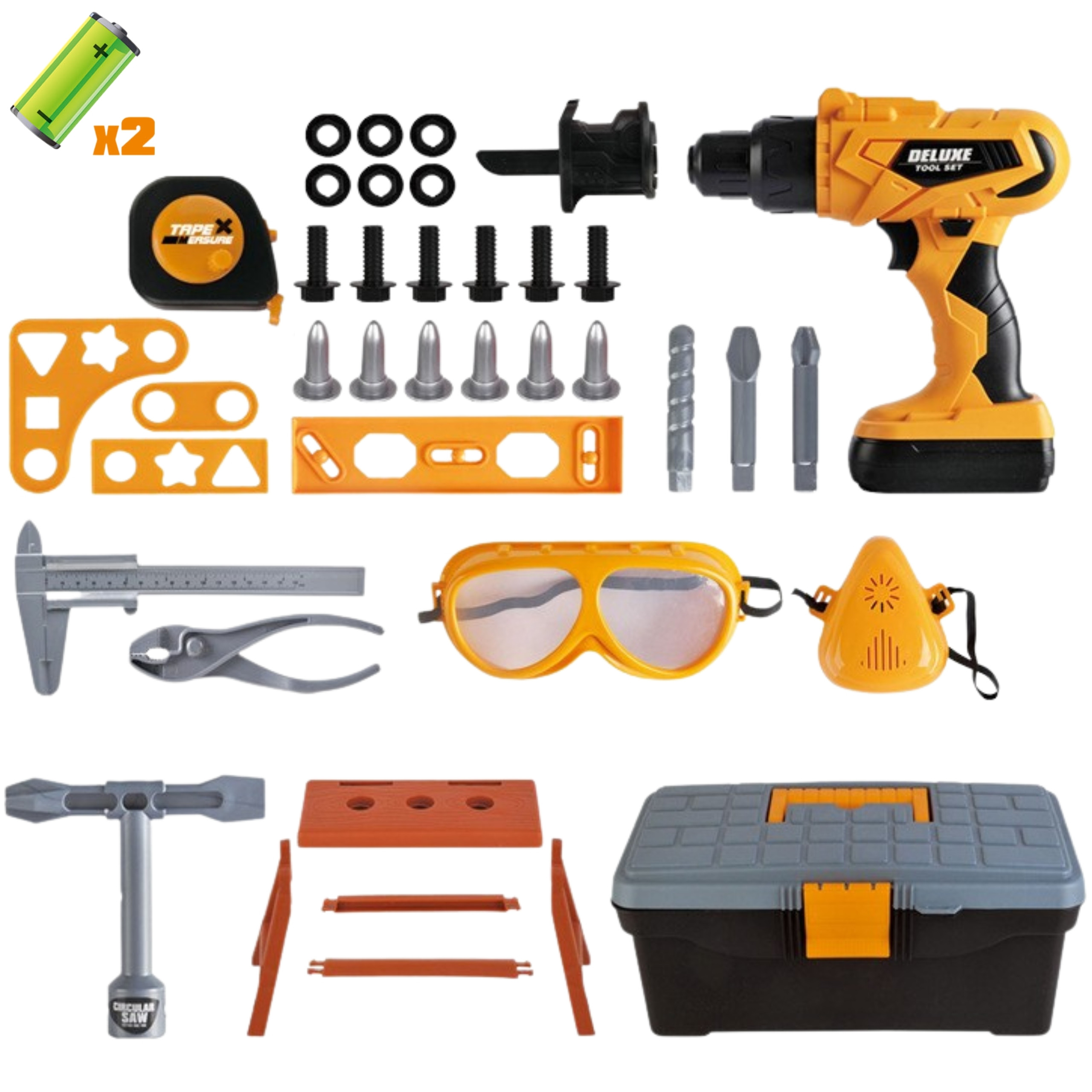 WOOPIE Little Handyman's Tool Set with Screwdriver in Case 39 pcs. - Slika 6
