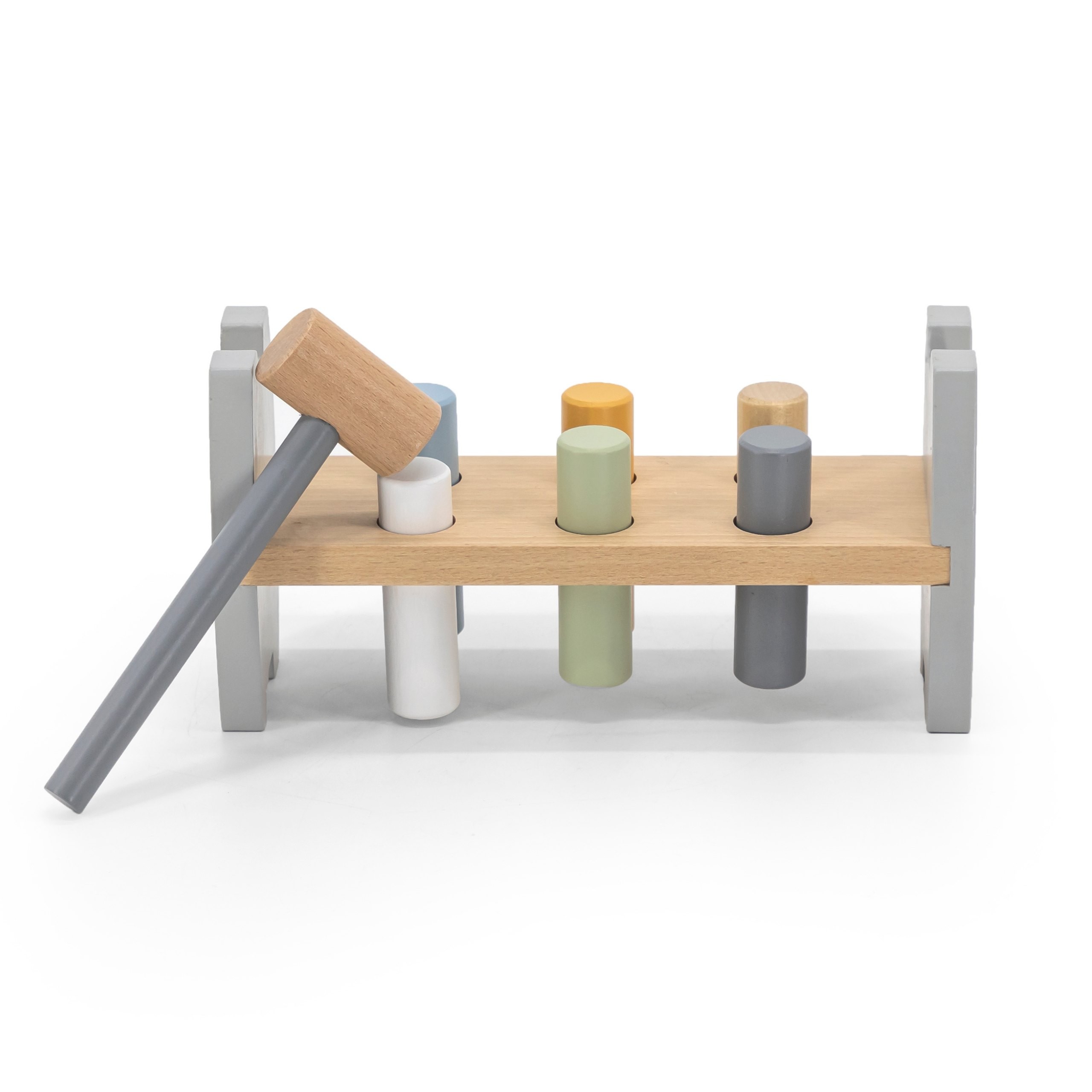 Viga PolarB Wooden Penguin Montessori Hammer Punch - Slika 7