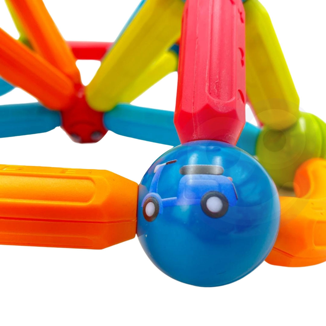 WOOPIE Magnetic Educational Building Blocks 76 pcs. - Slika 4