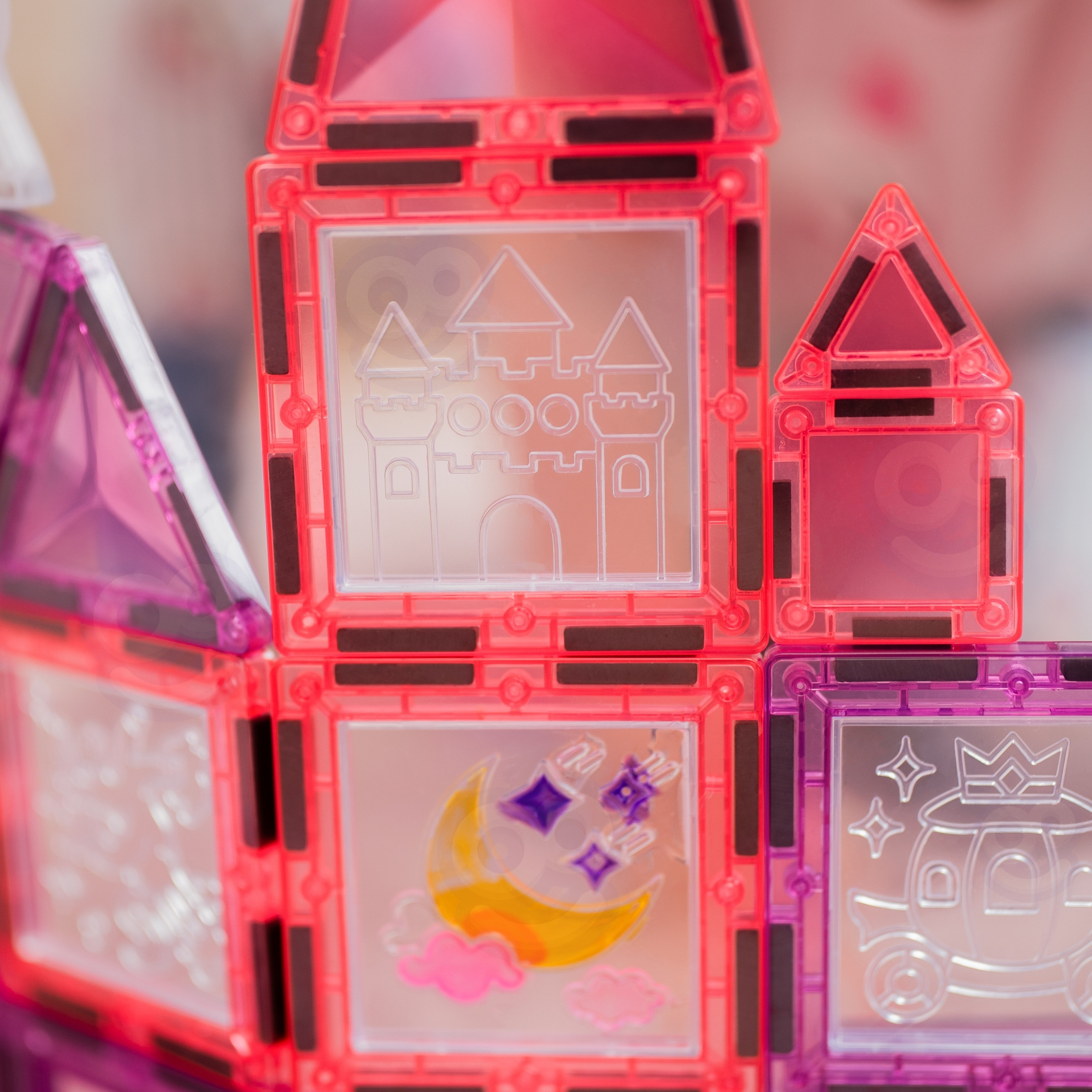 WOOPIE Magnetic Blocks Princess Castle Set 50 pcs. - Slika 4