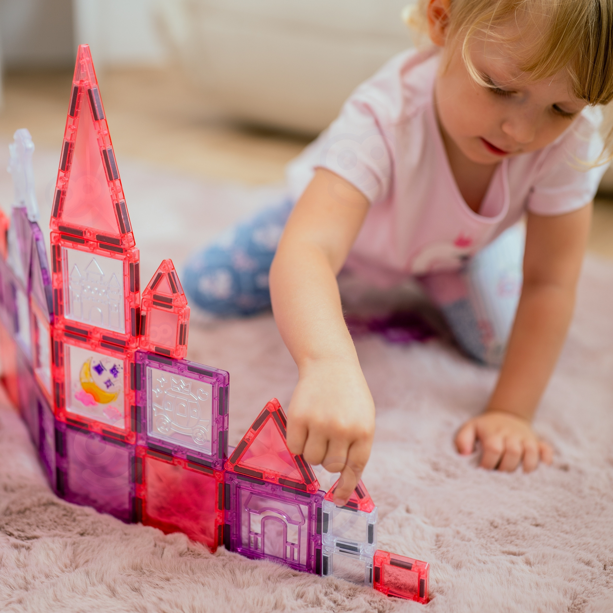 WOOPIE Magnetic Blocks Princess Castle Set 50 pcs. - Slika 6