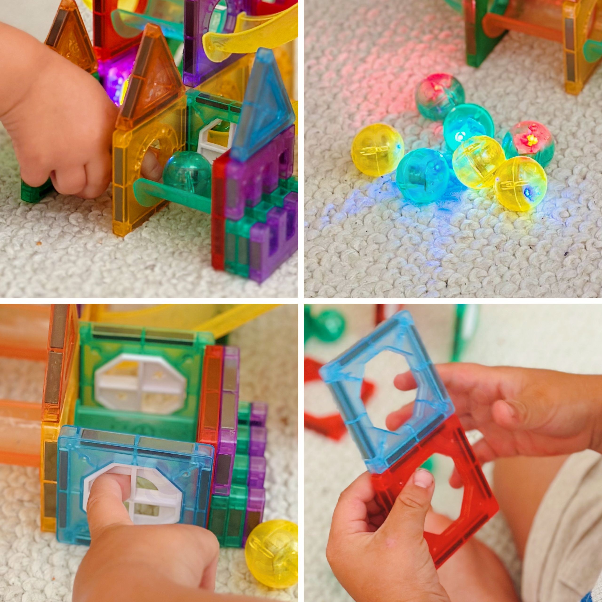WOOPIE Magnetic Construction Blocks 3D Educational Set Ball Track 105pcs. - Slika 8