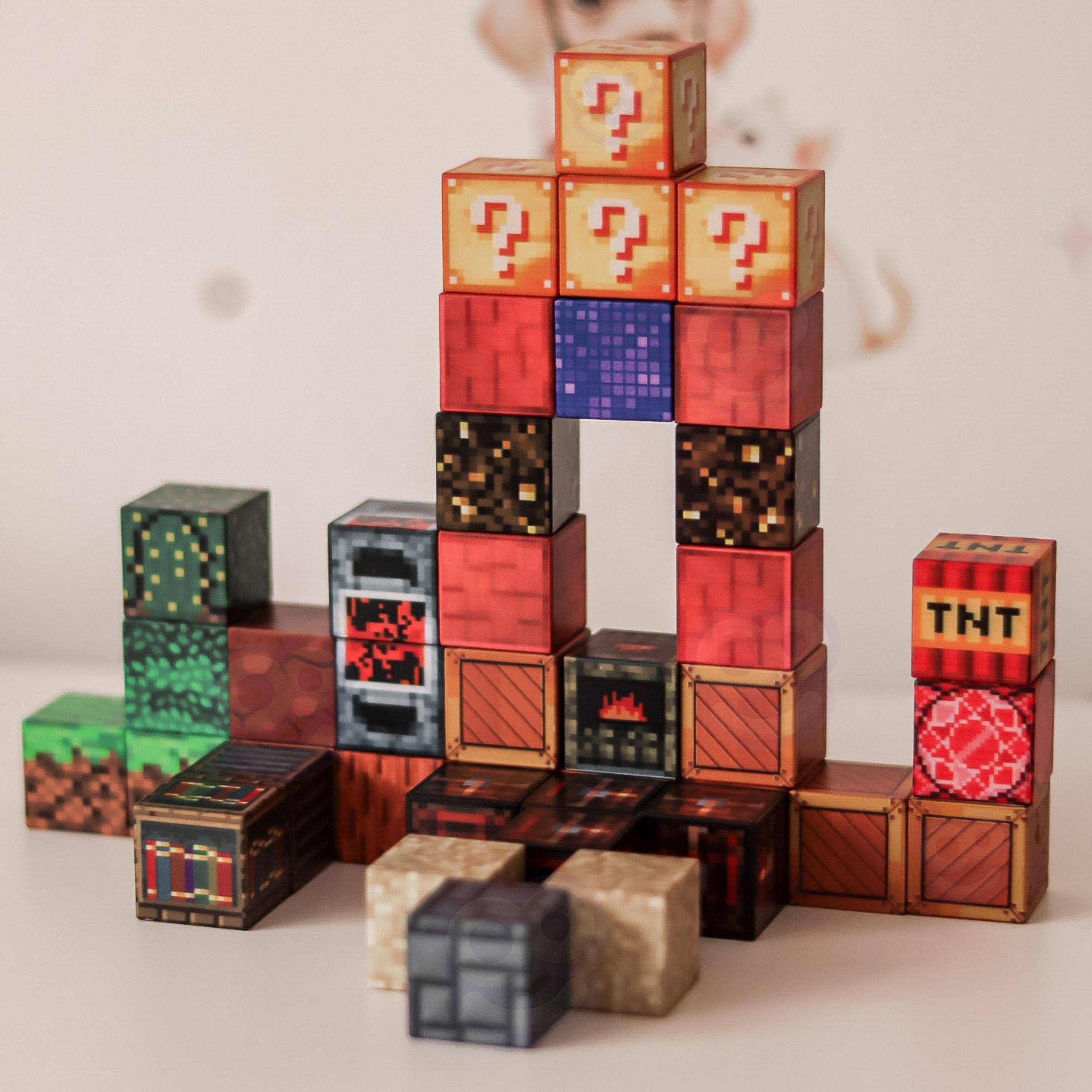 WOOPIE Magnetic Construction Blocks 3D Cubes Educational Set 63 pcs. - Slika 3