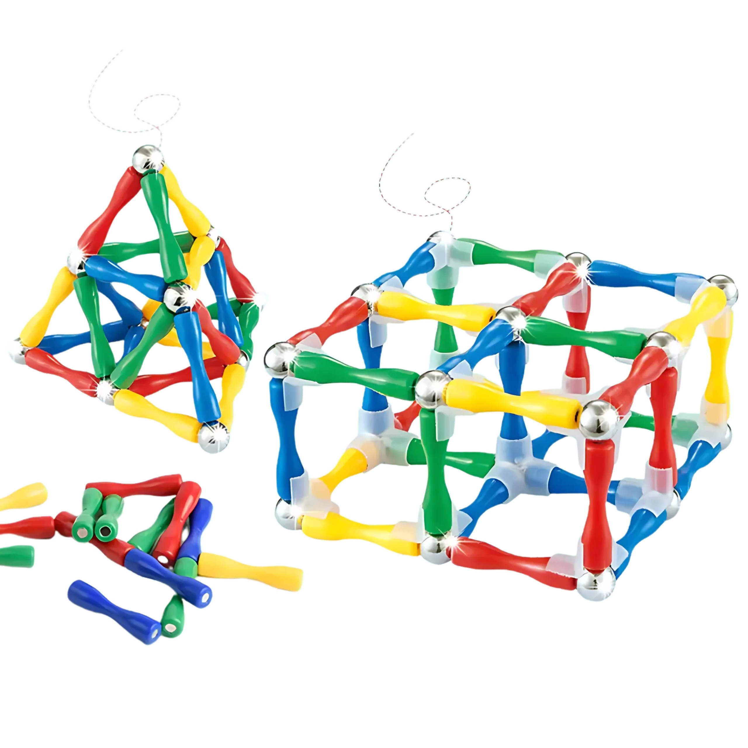 WOOPIE Magnetic Construction Blocks 3D 128 pcs XXL - Slika 5