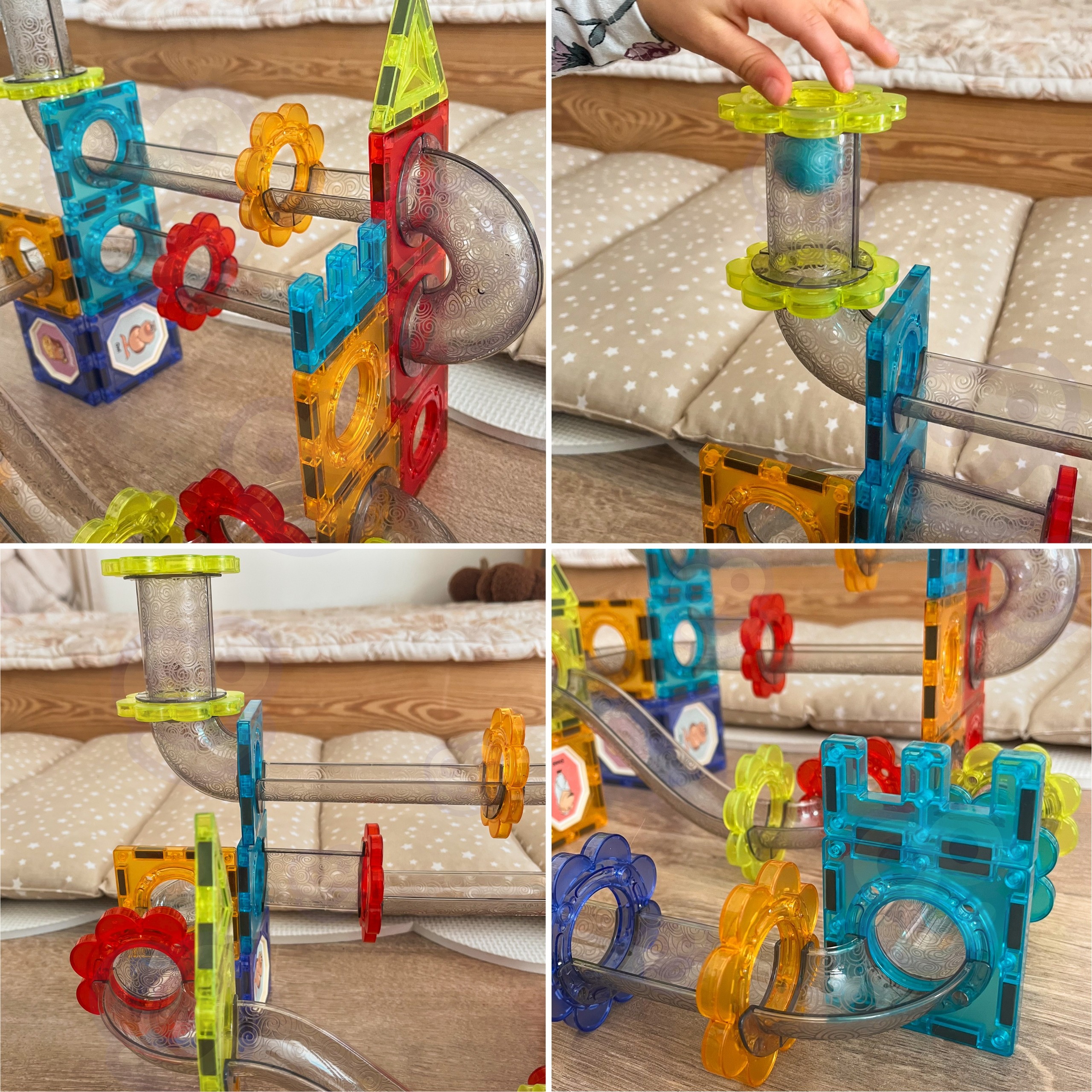 WOOPIE Magnetic Construction Blocks 3D Educational Set Ball Track 113 pcs. - Slika 4