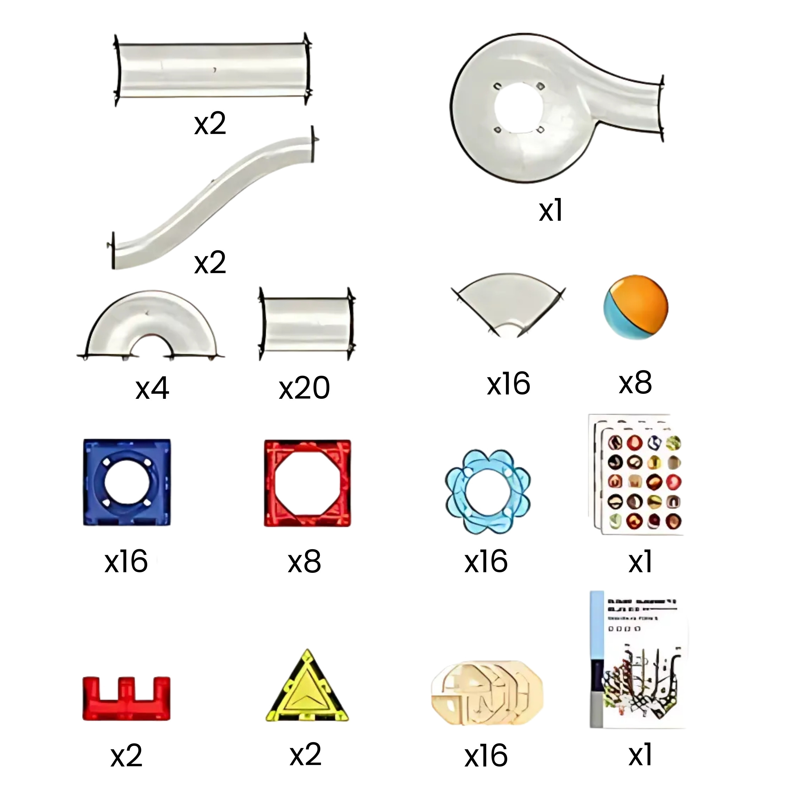 WOOPIE Magnetic Construction Blocks 3D Educational Set Ball Track 113 pcs. - Slika 7