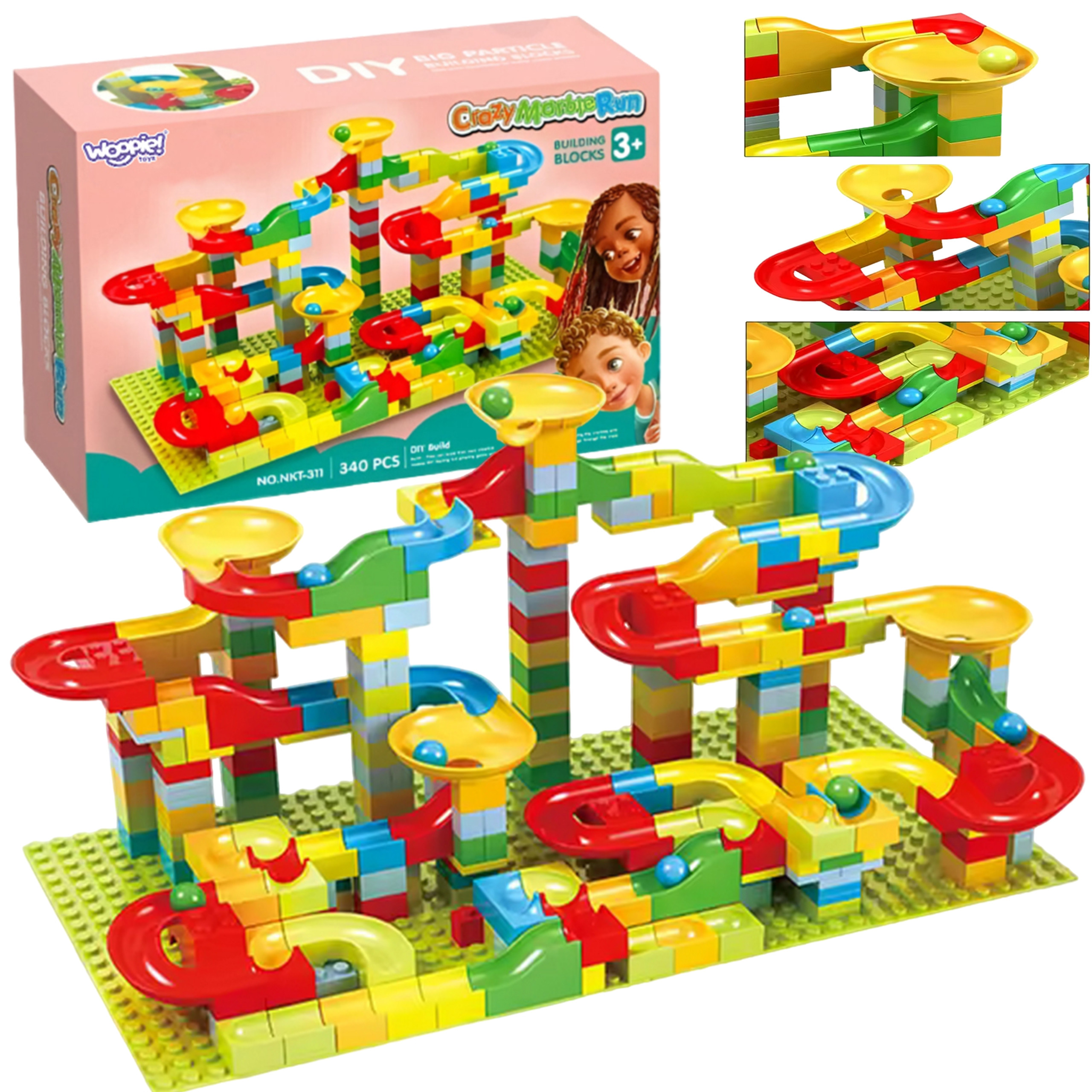WOOPIE Ball Track Ball Track Slide for Balls 340 pcs.