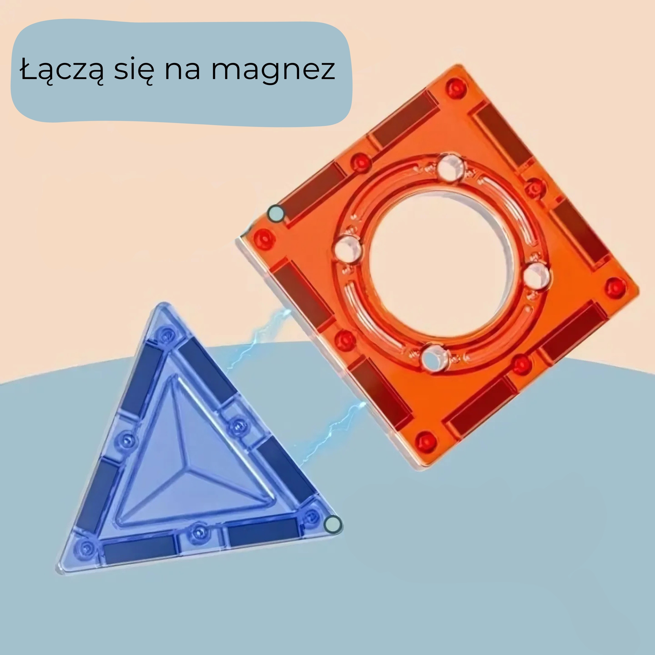 WOOPIE Magnetic Construction Blocks 3D Educational Set Ball Track 113 pcs. - Slika 8