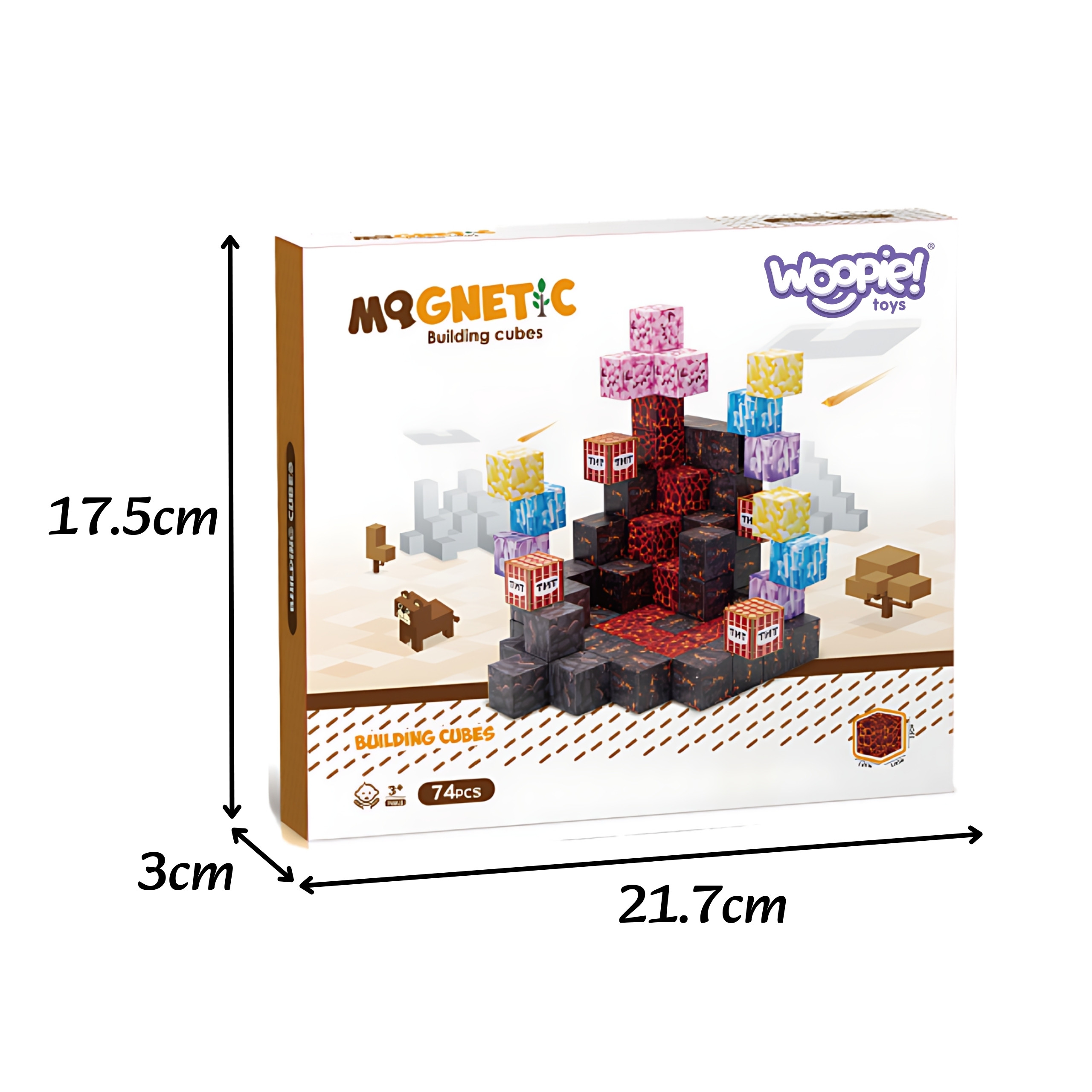 WOOPIE Magnetic Blocks Cubes Pixels 74pcs. - Slika 8