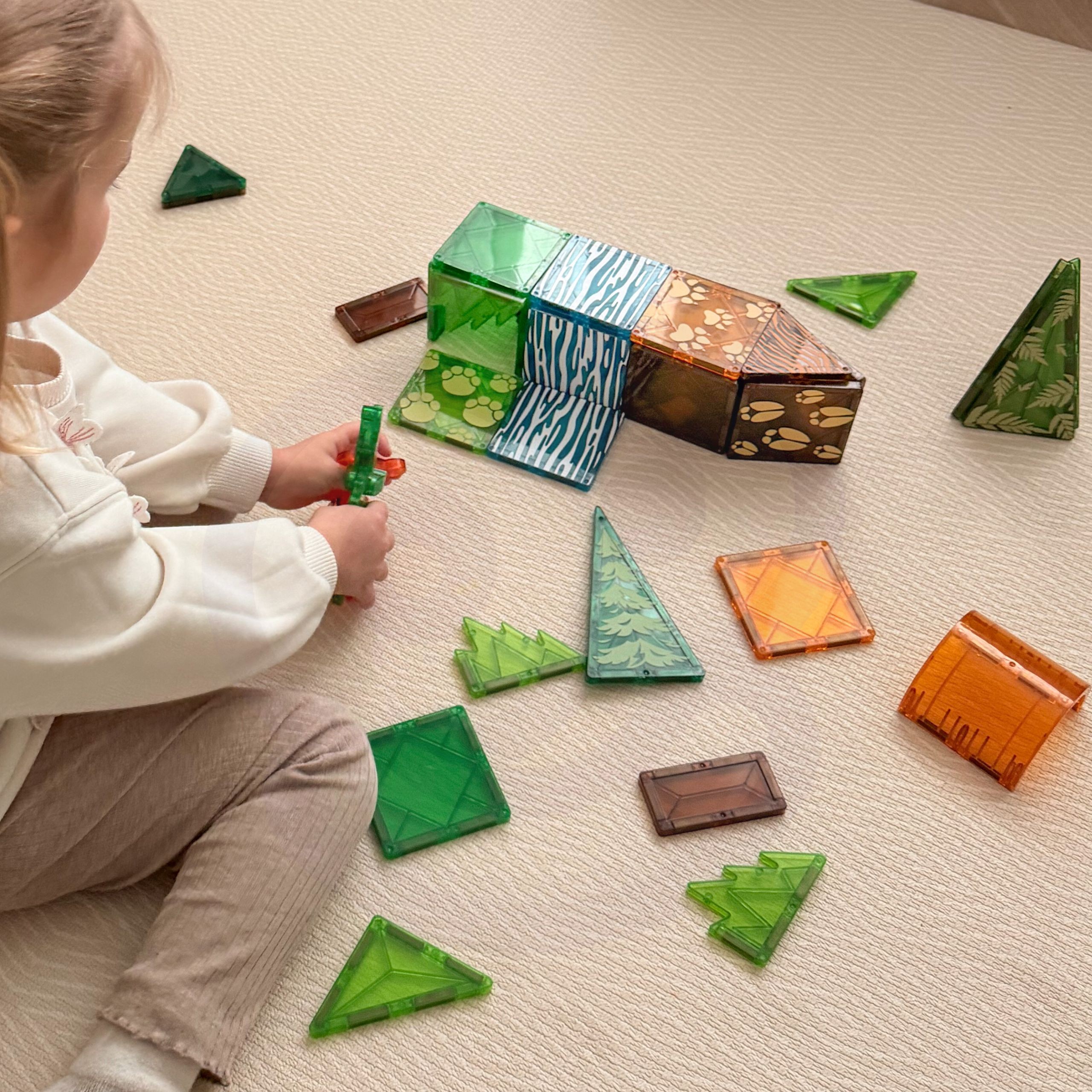 WOOPIE Magnetic Construction Blocks 3D Educational Set Jungle Animals 45pcs. - Slika 5