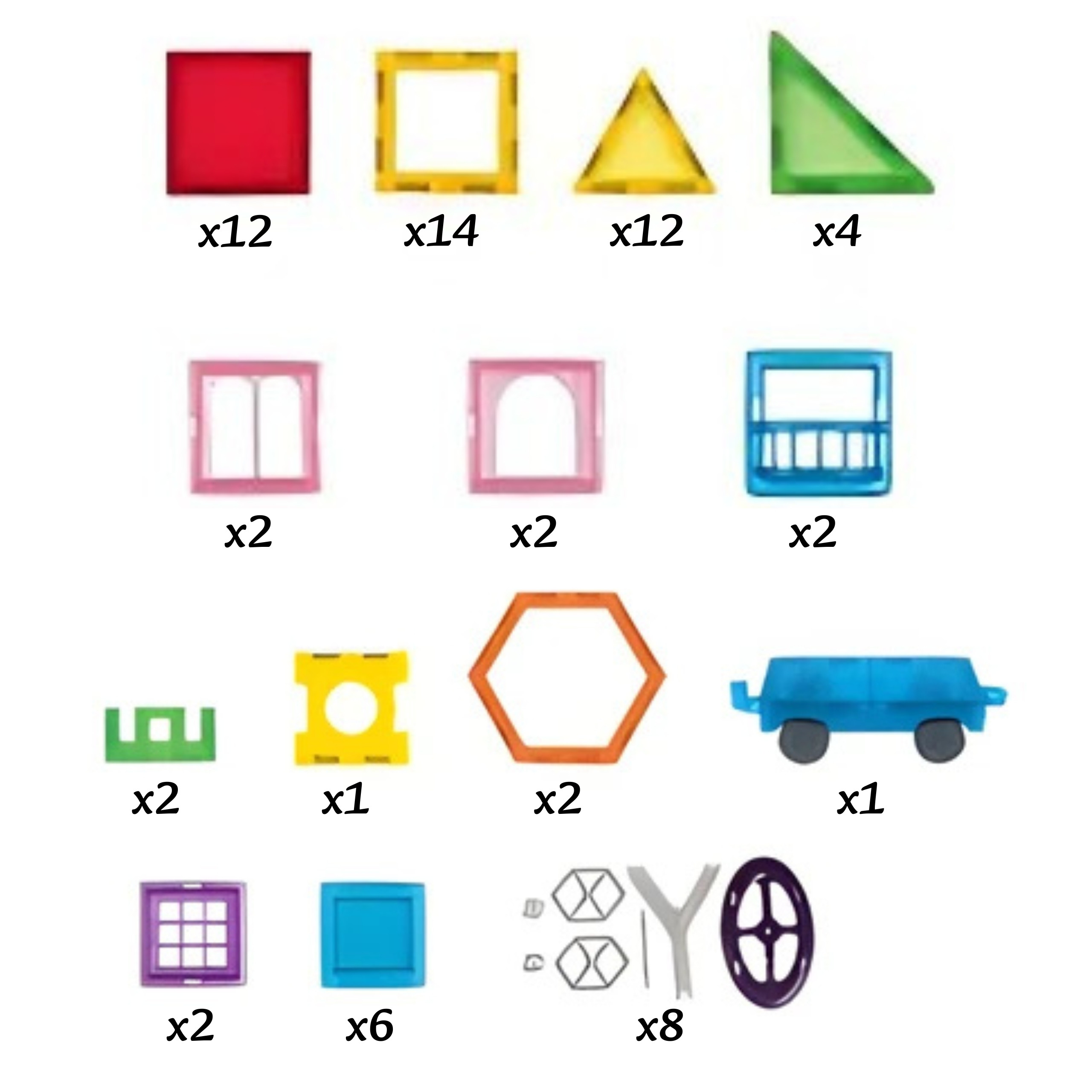 WOOPIE 3D Magnetic Blocks Educational Panels For Kids - Slika 6
