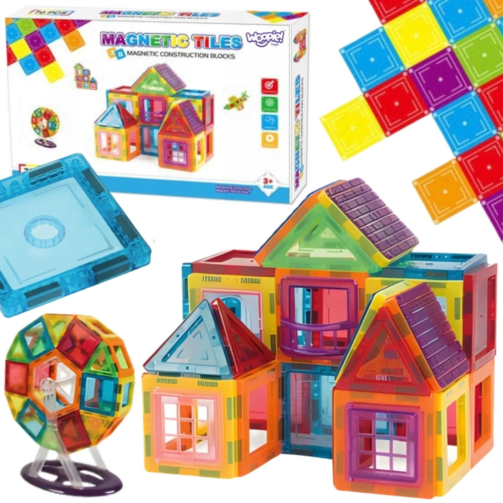 WOOPIE 3D Magnetic Blocks Educational Panels For Kids - Slika 8