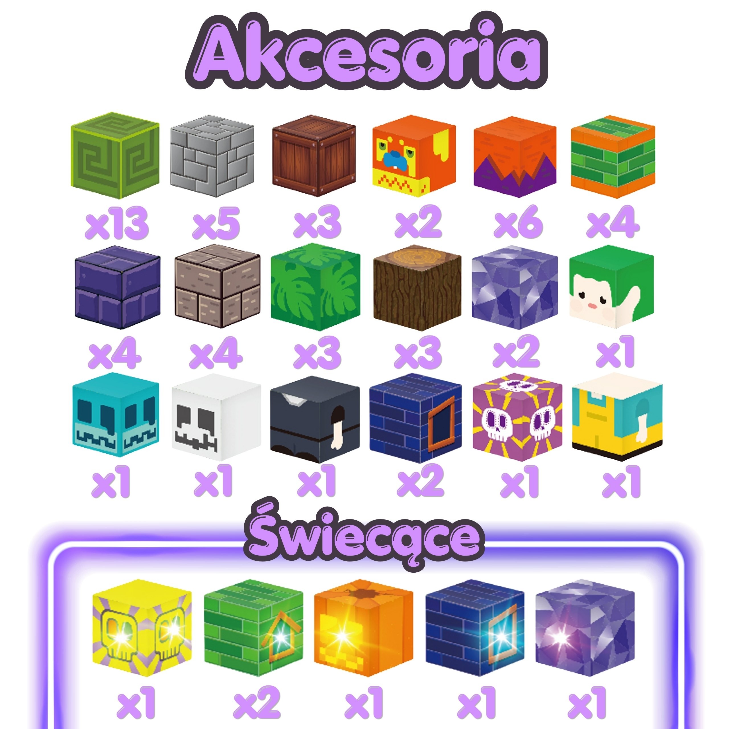 WOOPIE Magnetic Blocks Glowing Halloween 63 pcs. - Slika 5
