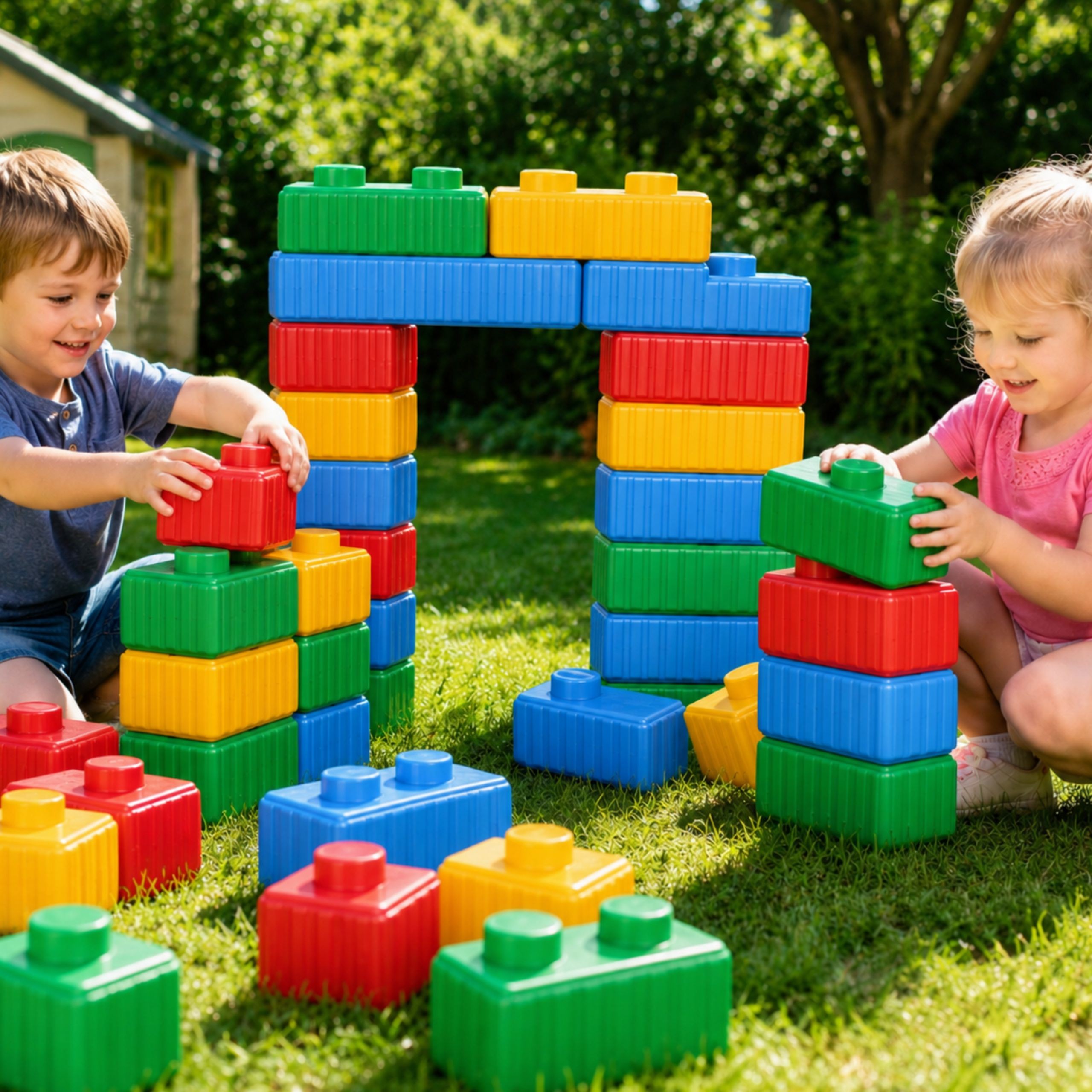 WOOPIE Construction Blocks XXL Set with Car 43 pcs. - Slika 3