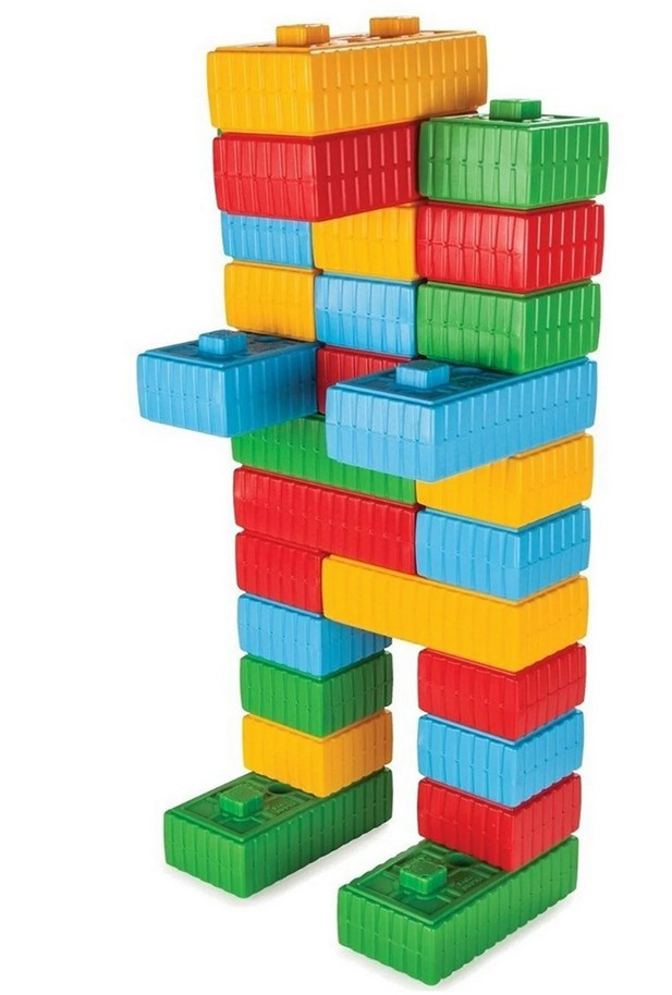 WOOPIE Construction Blocks XXL Set with Car 43 pcs. - Slika 4