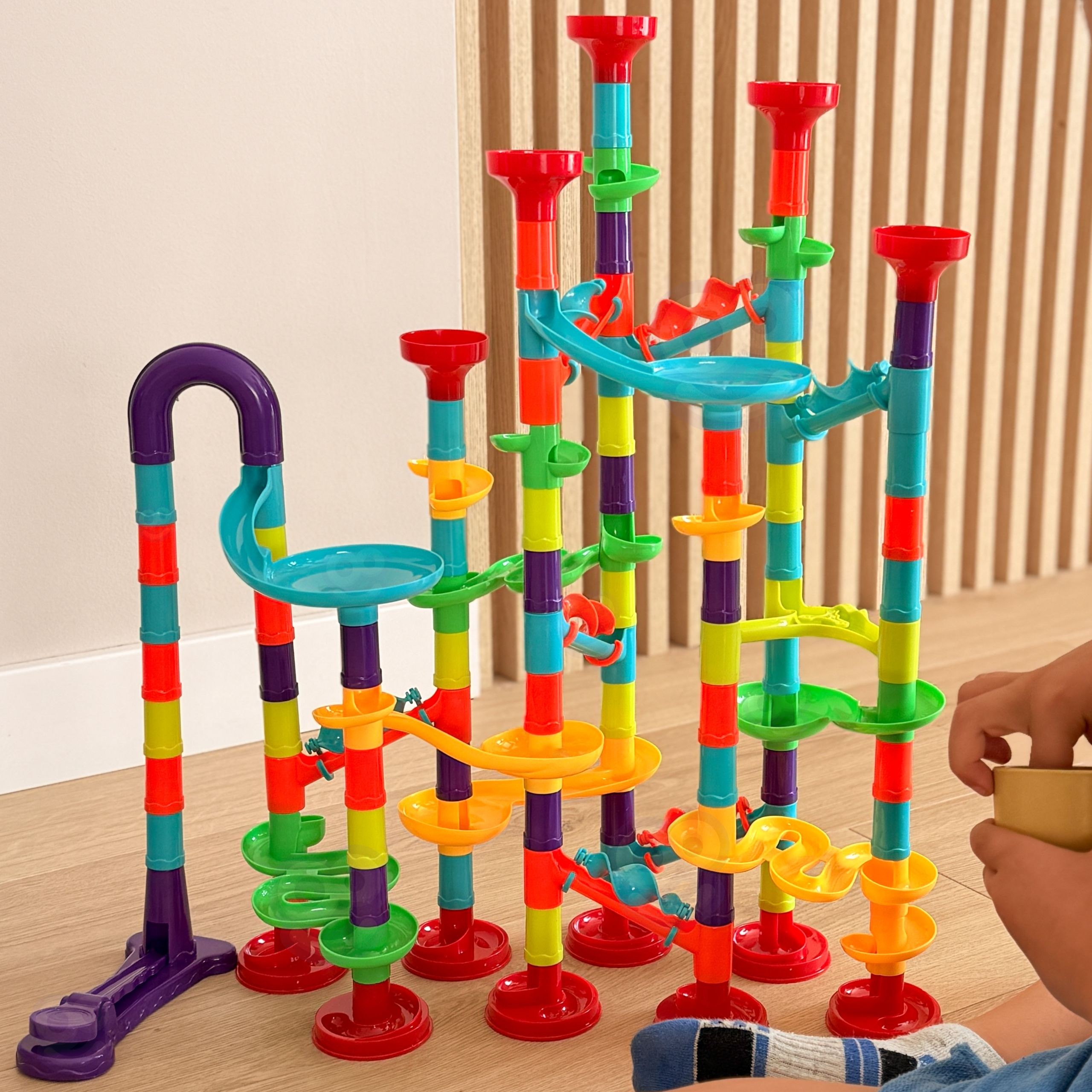WOOPIE Big Blocks Construction Tent Set Straws Tubes 128 pcs. - Slika 7