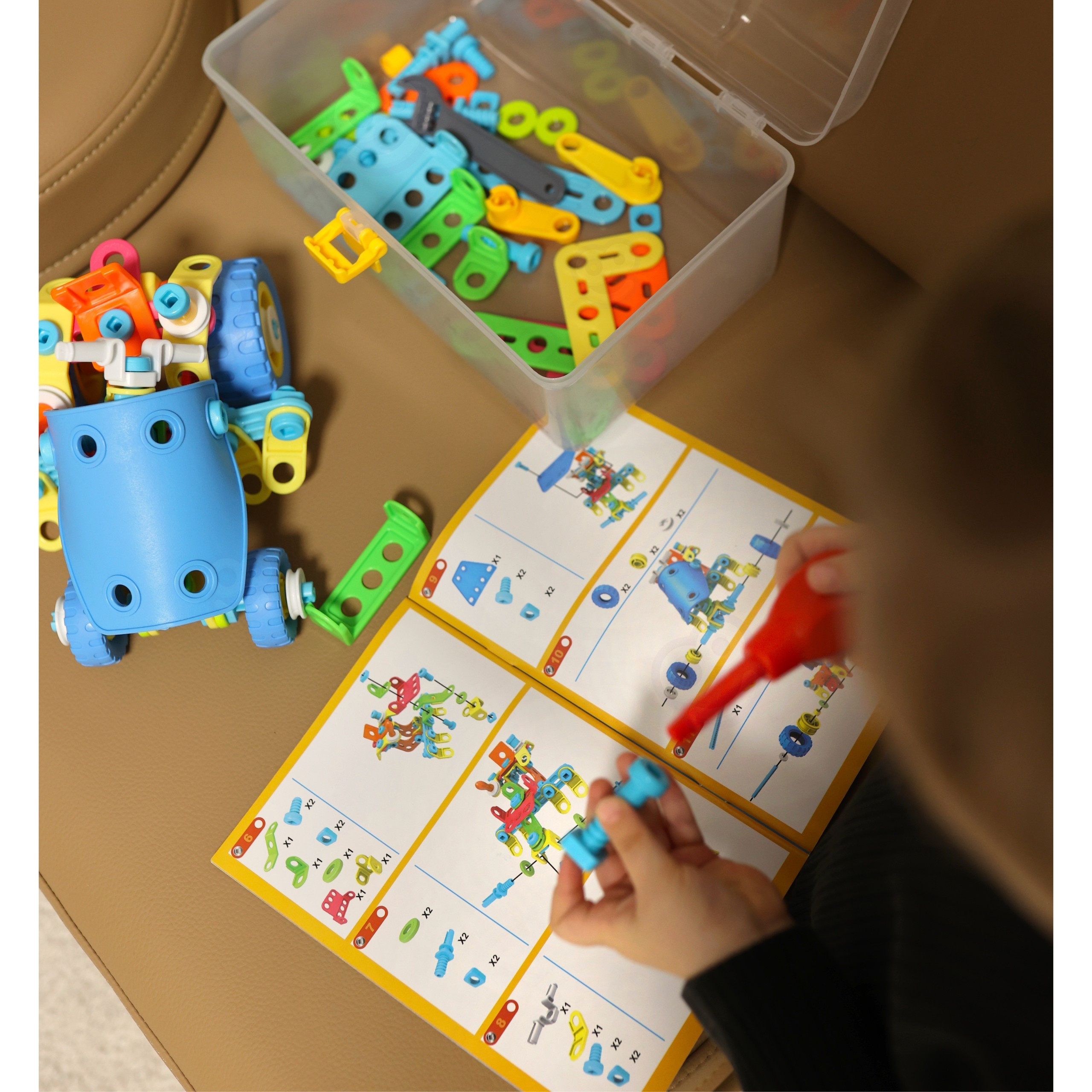 WOOPIE 6-in-1 STEM Vehicle Building Block Set - Slika 4