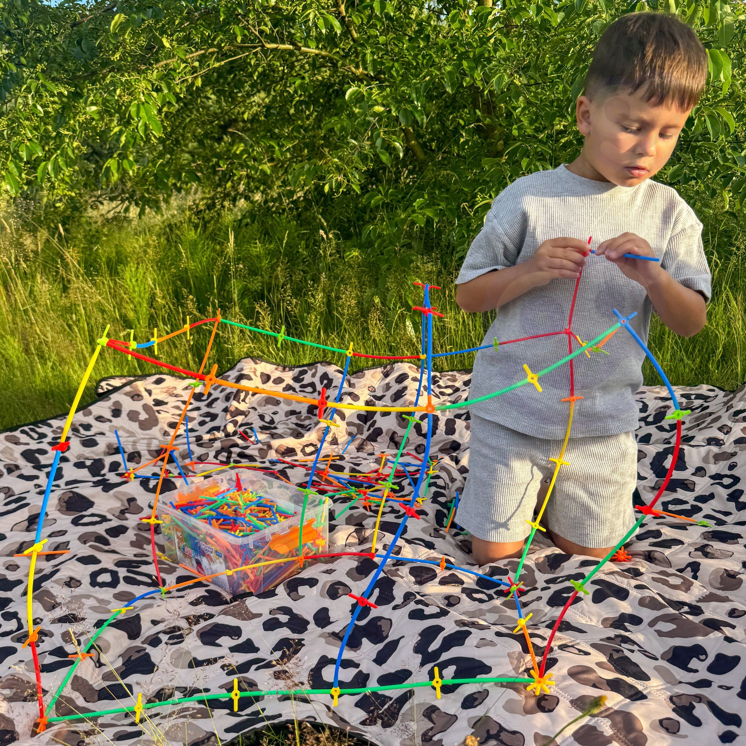 WOOPIE Building Blocks Colorful Straws 1200 pcs. - Slika 5