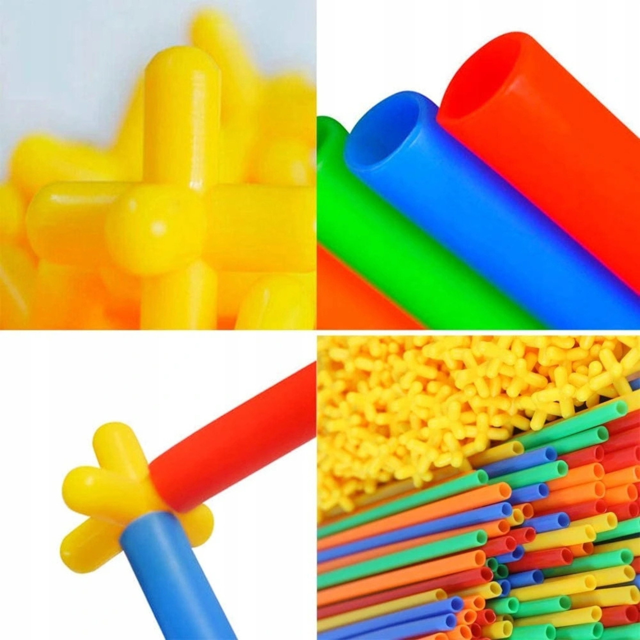 WOOPIE Building Blocks Colorful Straws 1000 pcs. - Slika 4