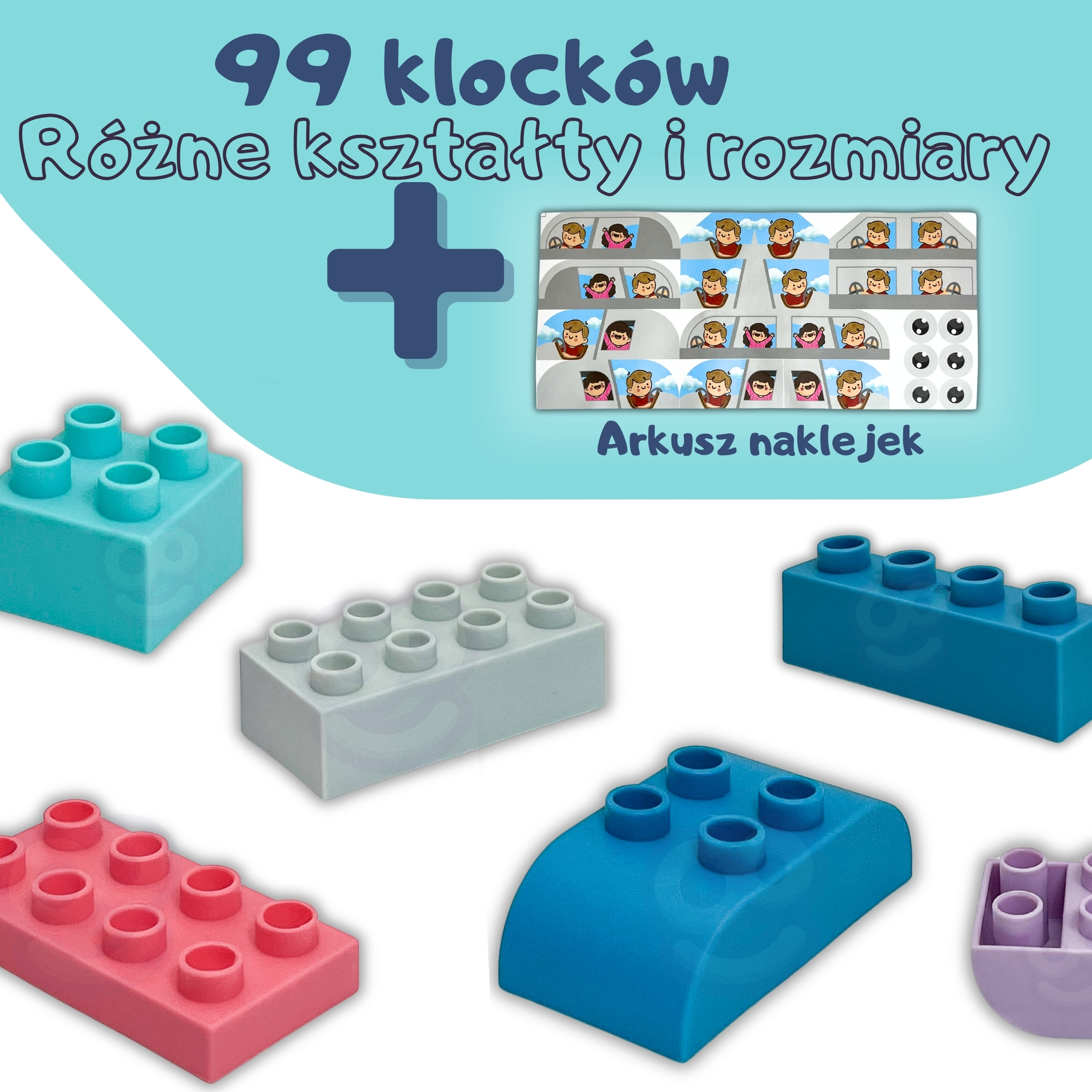WOOPIE Soft Blocks Set 99 Pieces in a Box - Slika 8