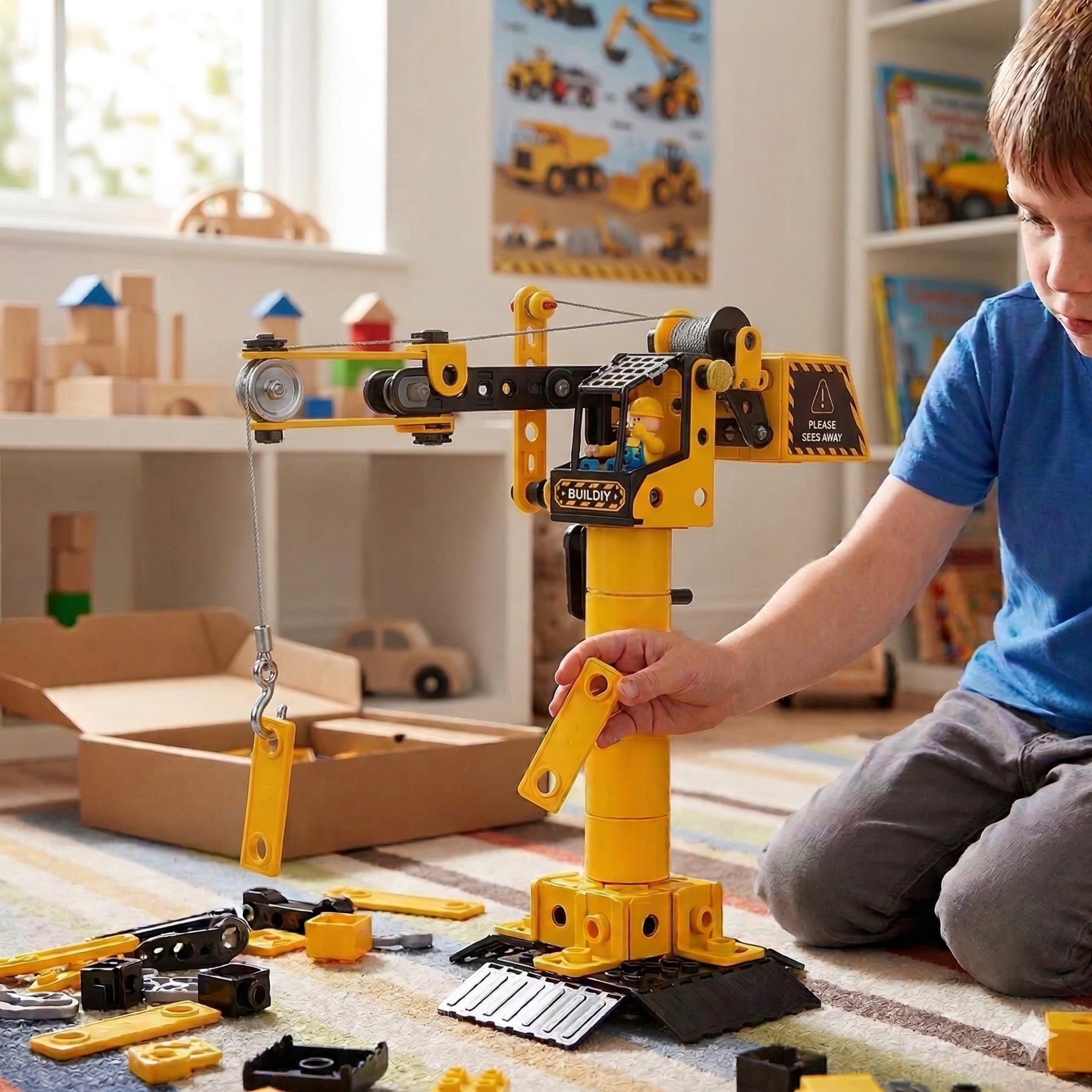 WOOPIE Construction Set STEAM Construction Vehicles 6in1 223 pcs. - Slika 4