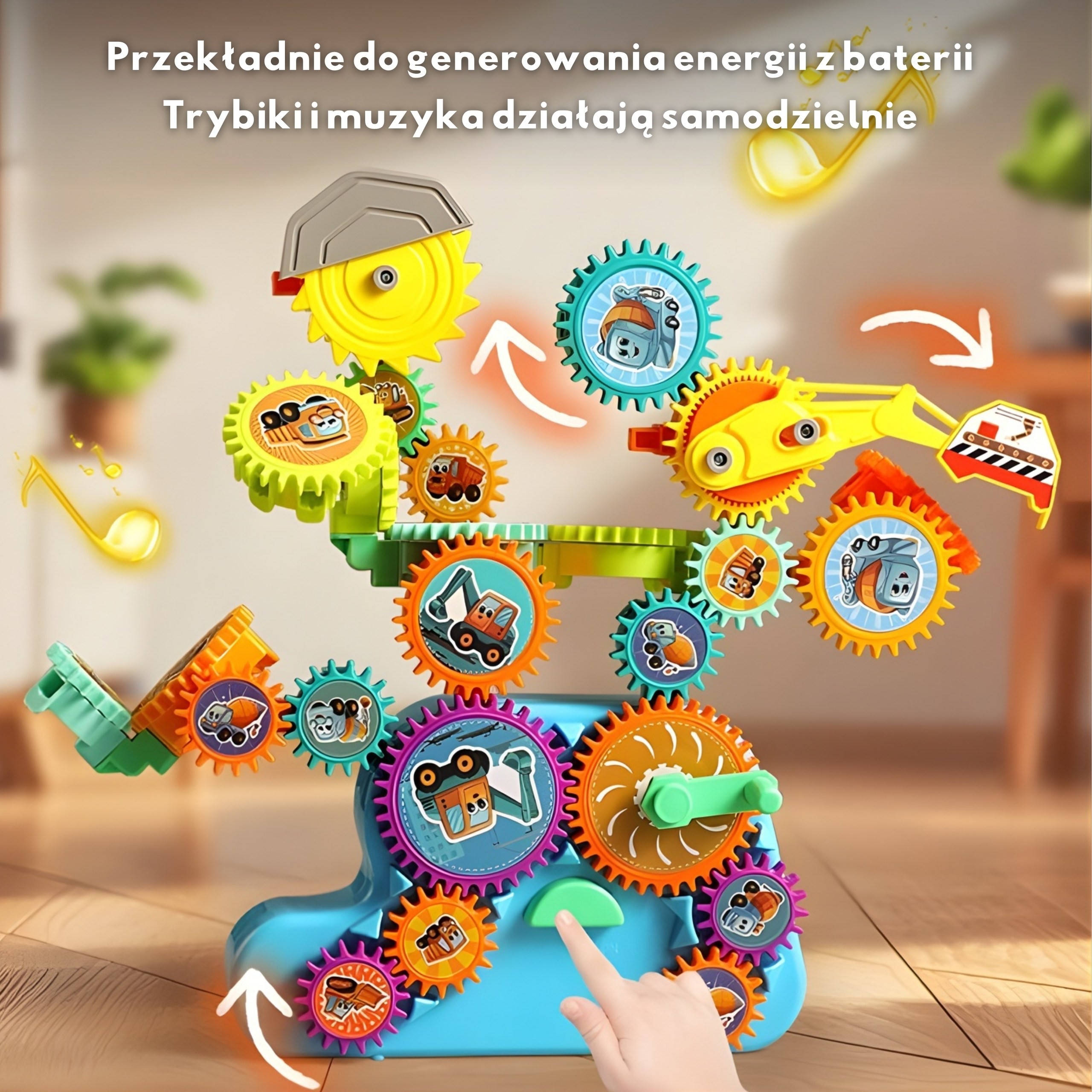 WOOPIE Interactive Construction Blocks Gears 18 pcs. - Slika 3