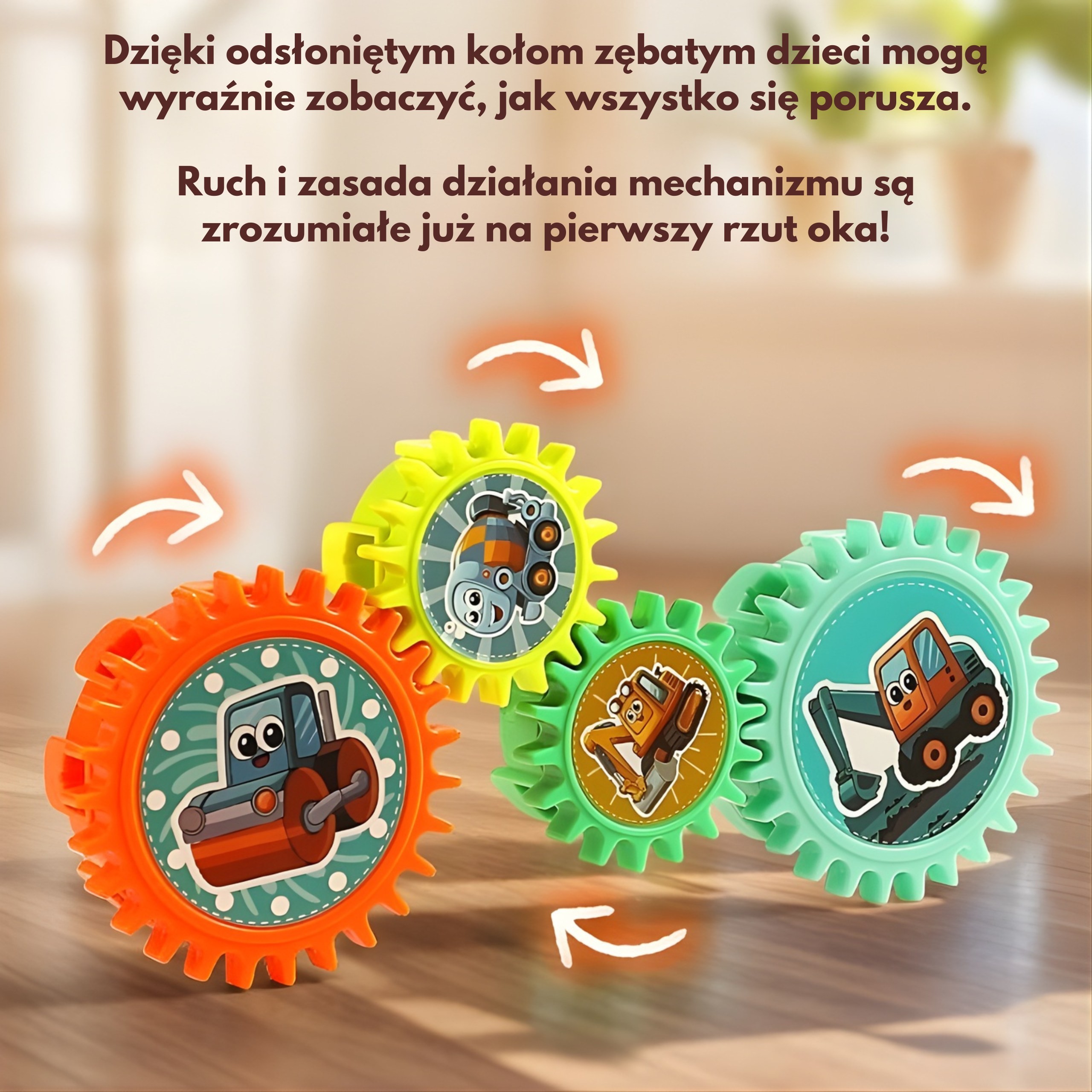 WOOPIE Interactive Construction Blocks Gears 18 pcs. - Slika 8