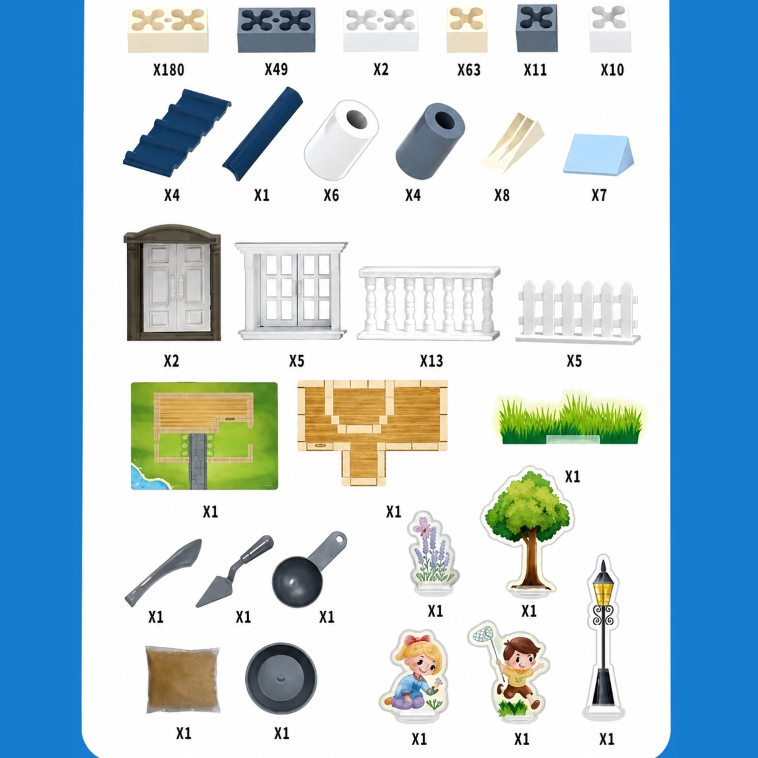 WOOPIE Construction Set Building with Bricks Residence Dream House 311 pcs Bricks - Slika 4