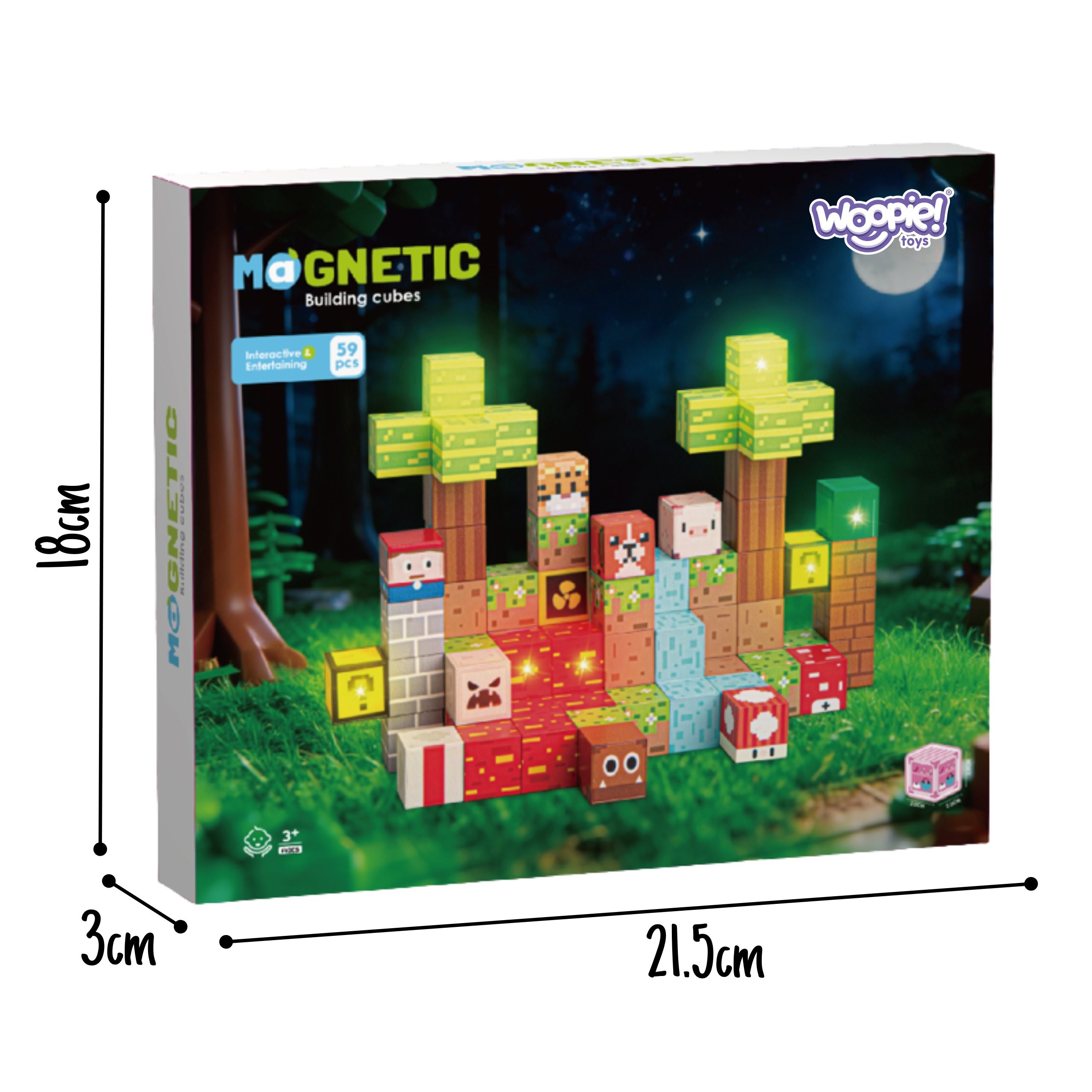 WOOPIE Magnetic Building Blocks Construction Site 115 pcs. - Slika 7