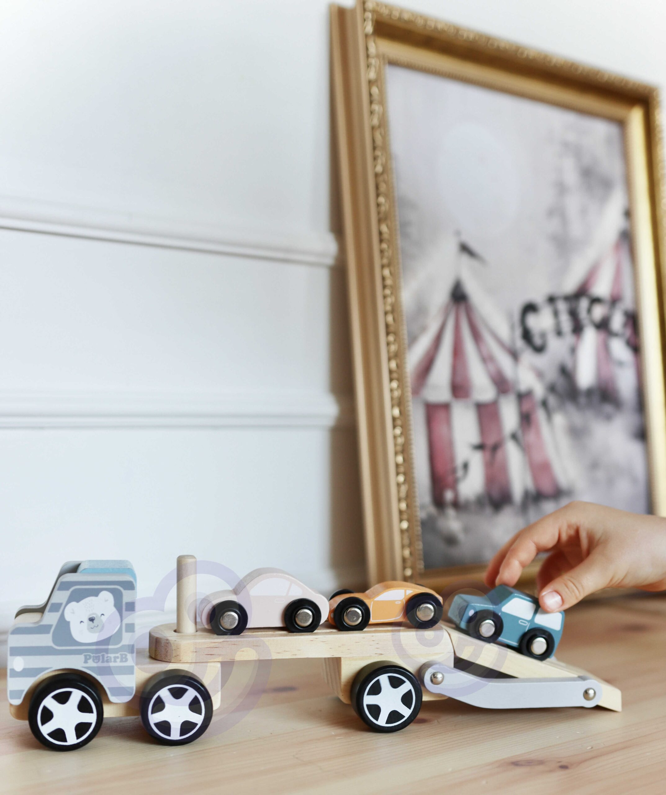 VIGA PolarB Wooden Toy Car with Montessori Cars - Slika 3