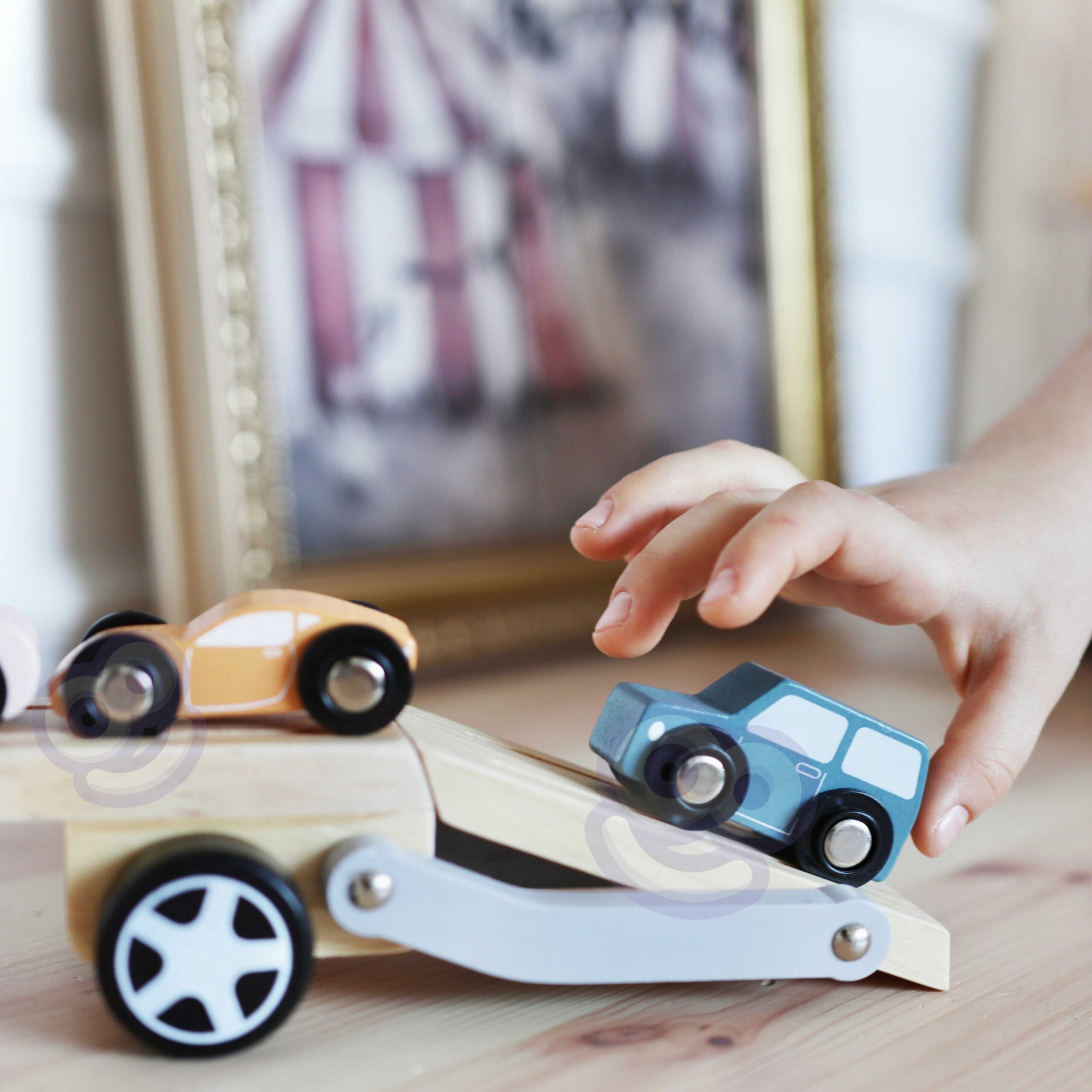 VIGA PolarB Wooden Toy Car with Montessori Cars - Slika 4
