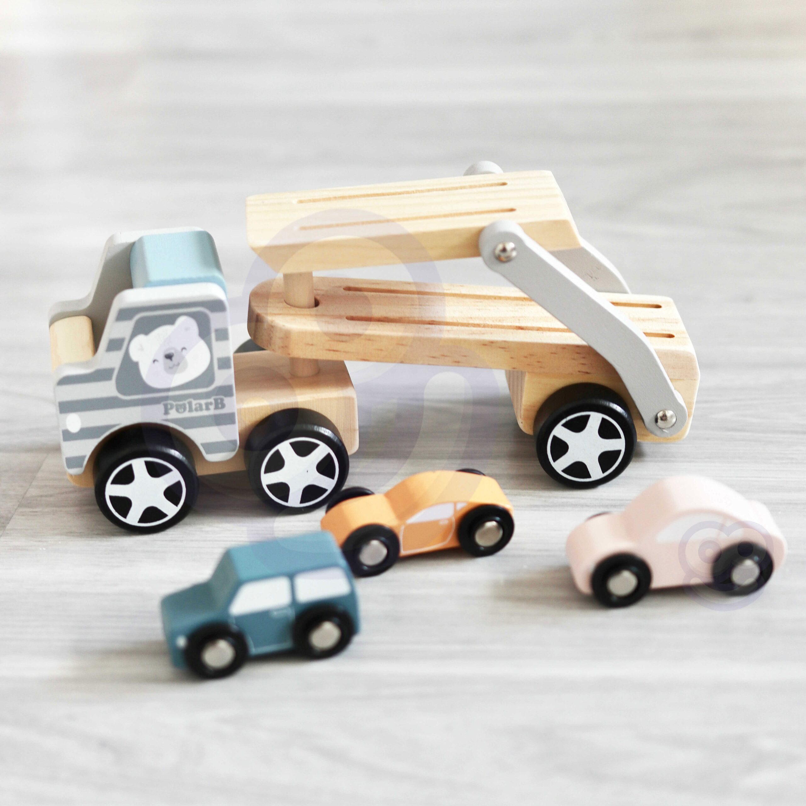 VIGA PolarB Wooden Toy Car with Montessori Cars - Slika 6