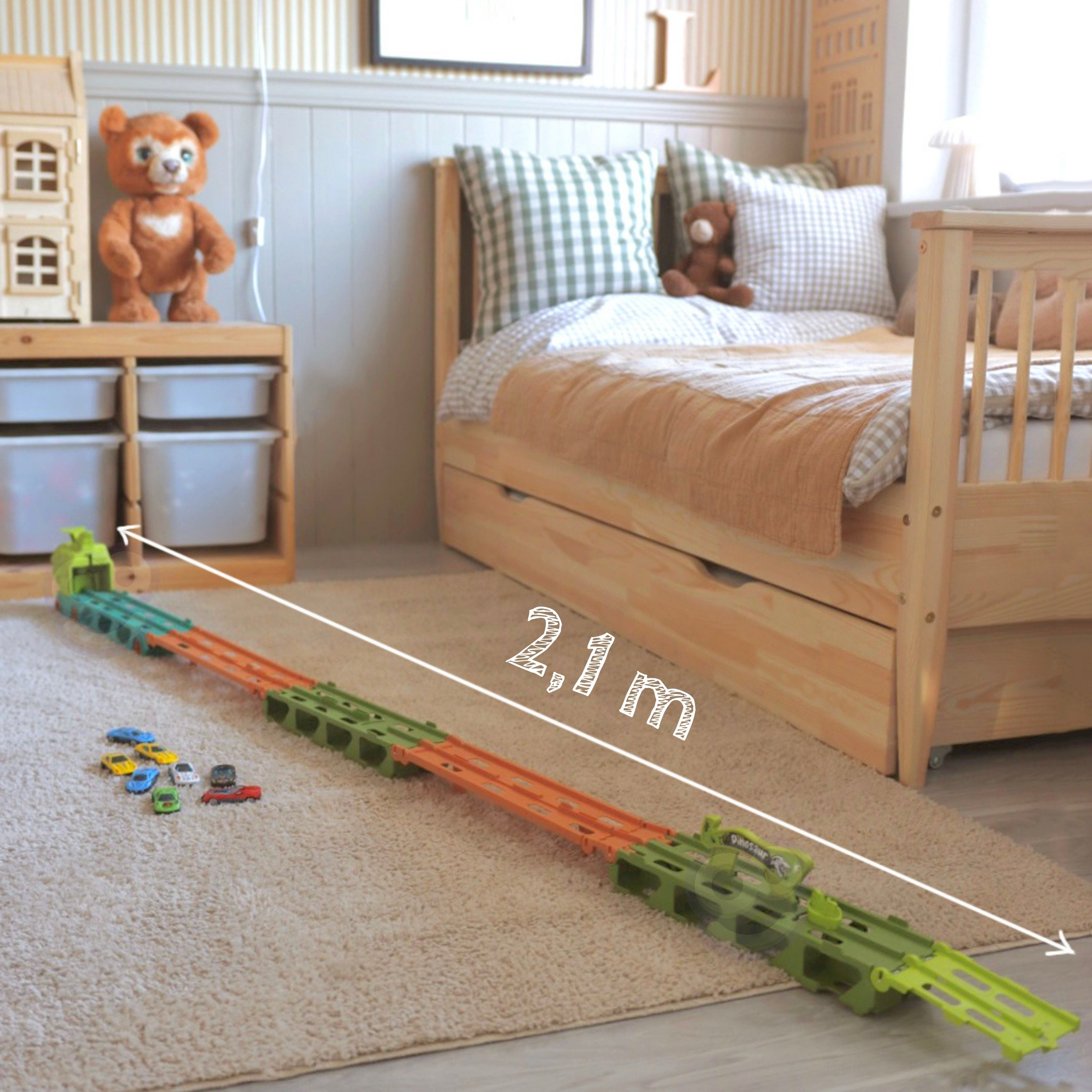 WOOPIE Toy Truck Dinosaur Track 2.1m for Cars - Slika 7
