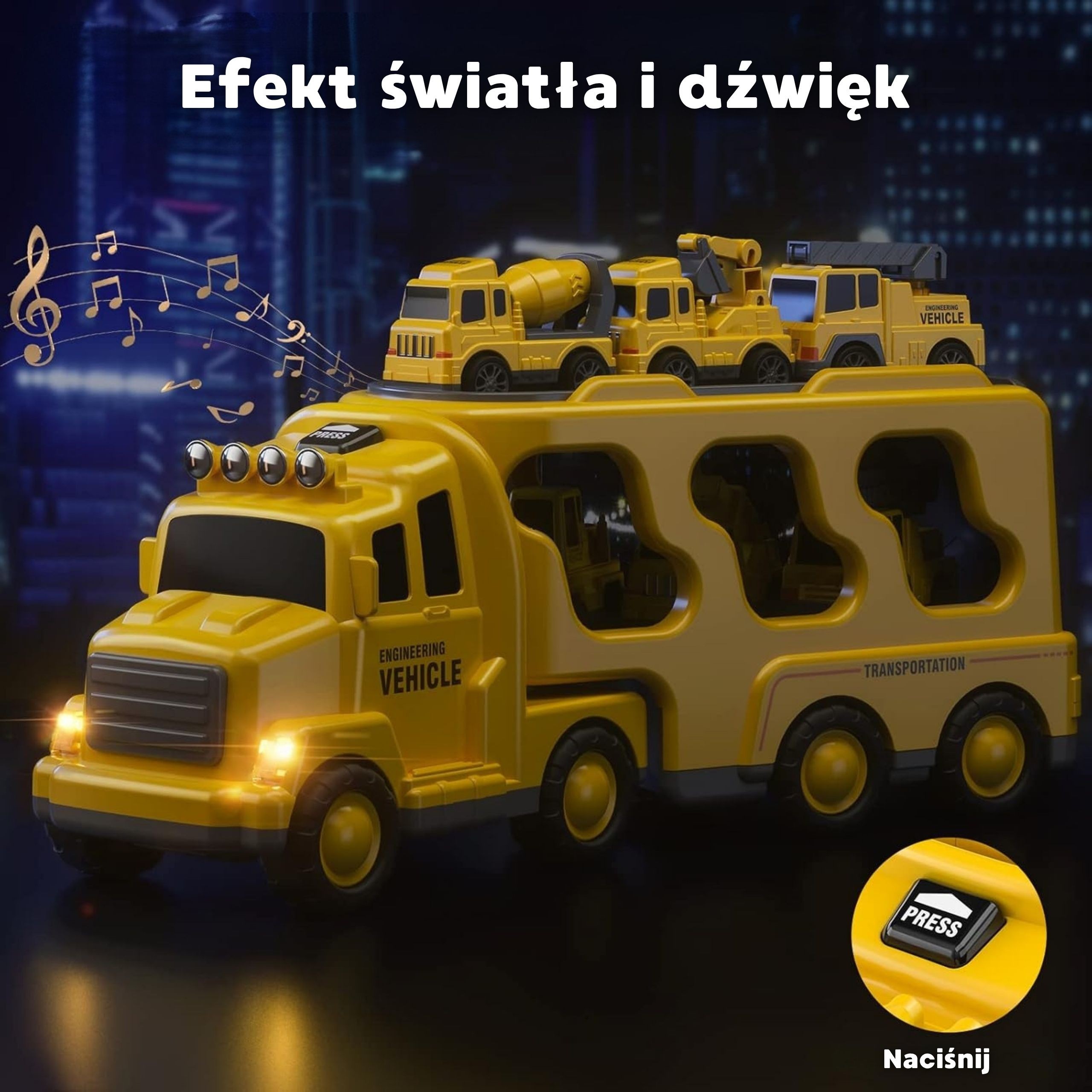 WOOPIE Road Tow Truck Set of 5 Cars - Roadside Assistance - Slika 8