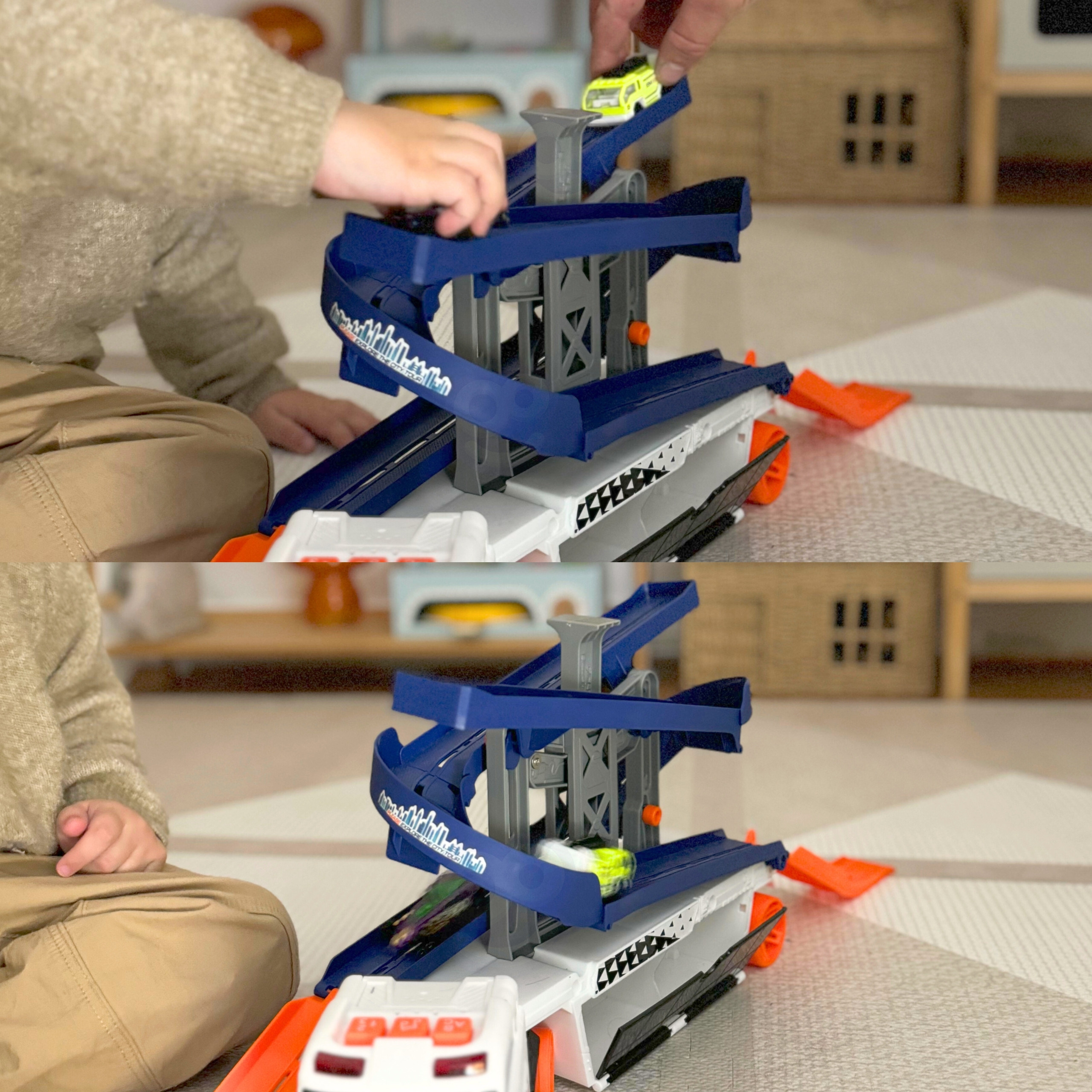 Woopie Parking Garage Track Transporter Truck Tow Truck Car XL - Slika 7