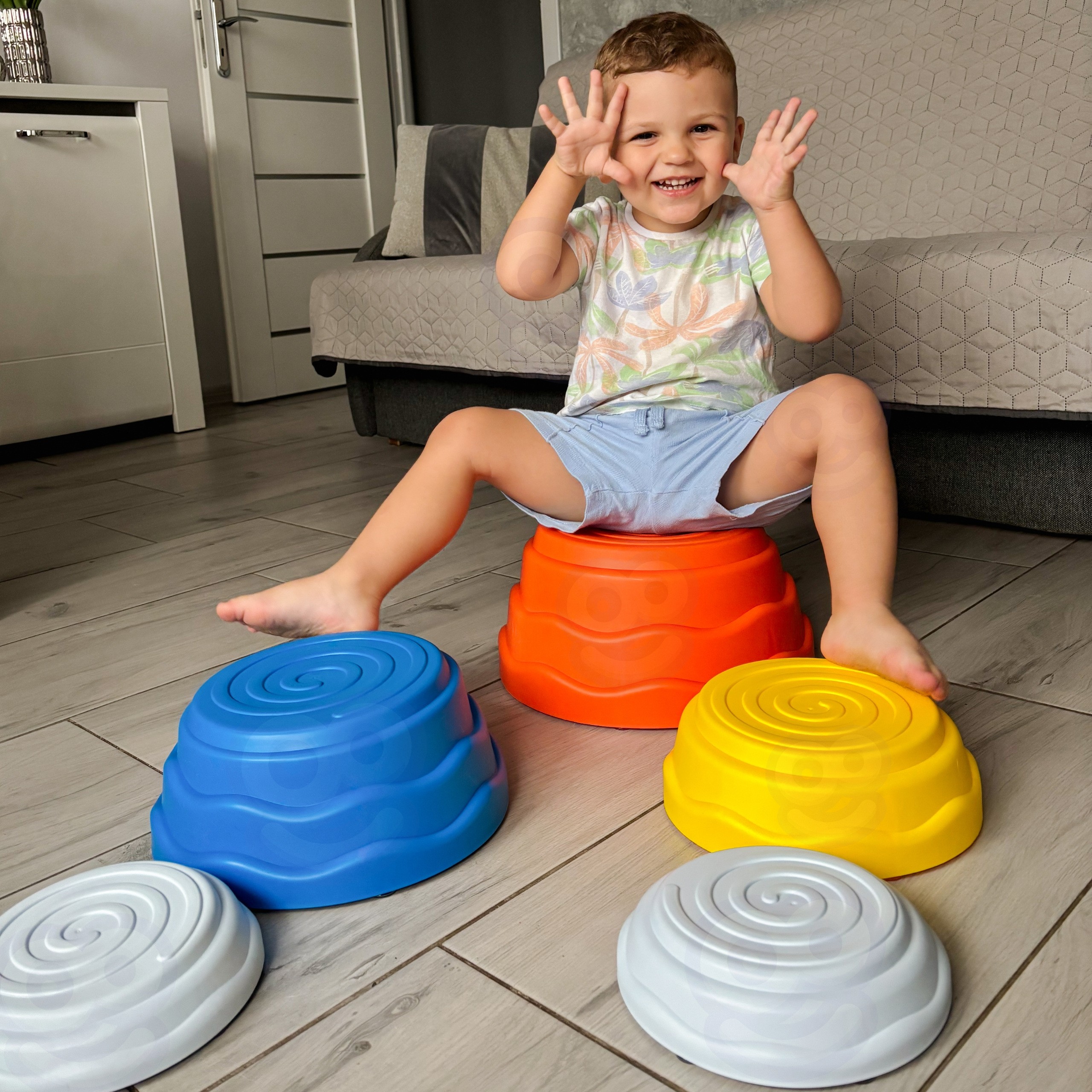 WOOPIE Balance Stones Sensory Balance Training 5 pcs - Slika 2
