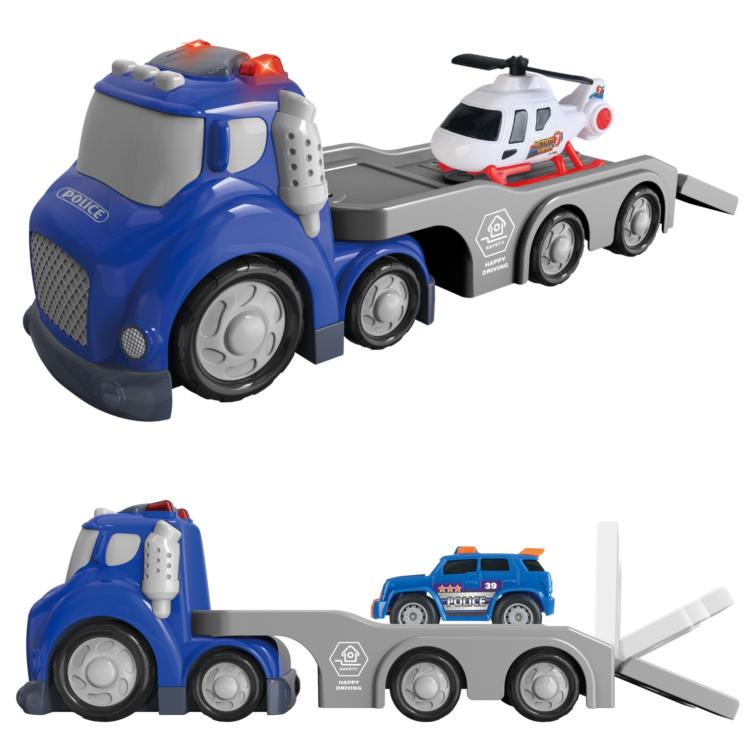 WOOPIE Blue Police City Truck Sound and Light Effects - Slika 6