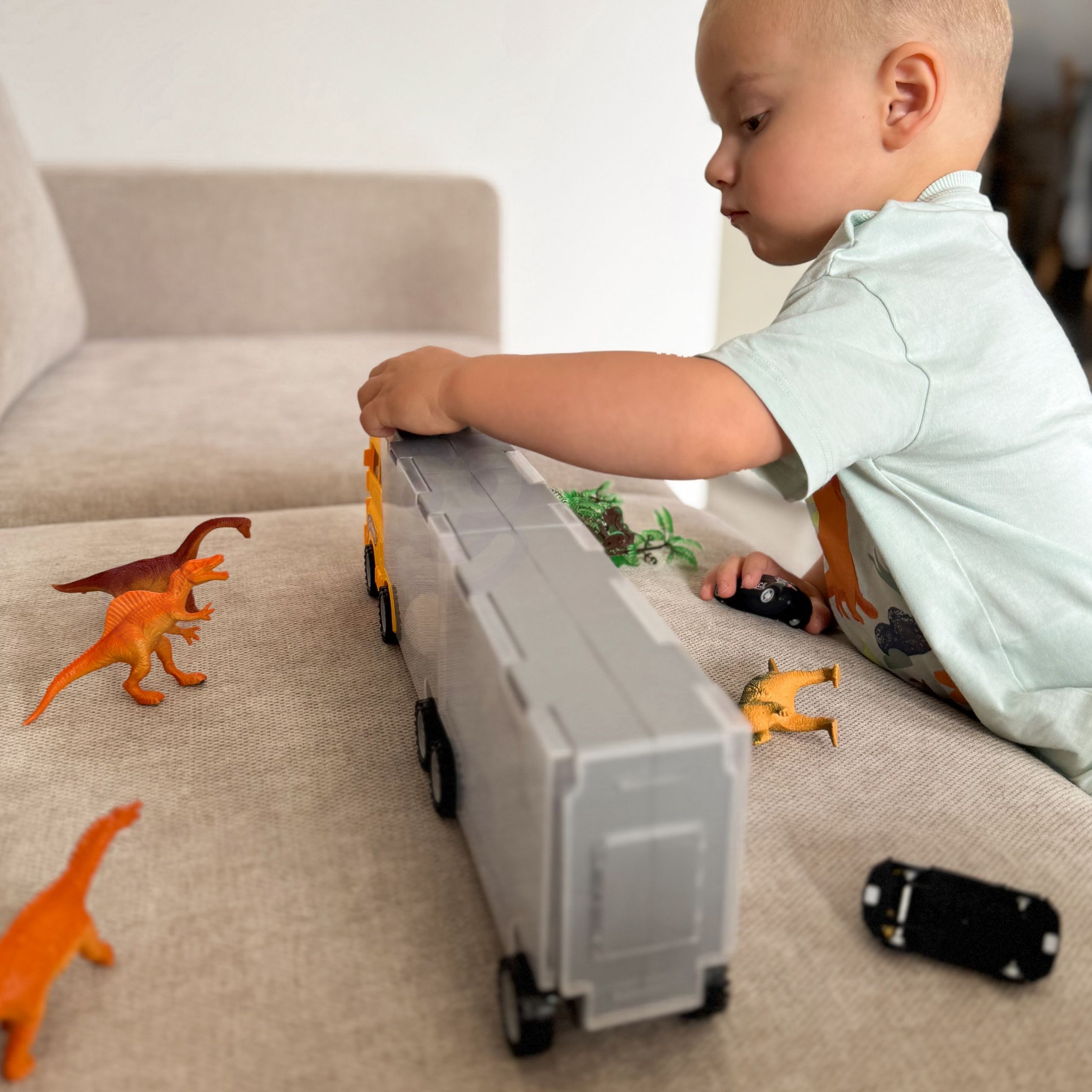 WOOPIE Truck Transporter 2in1 Dinosaur Set + Model - Slika 3