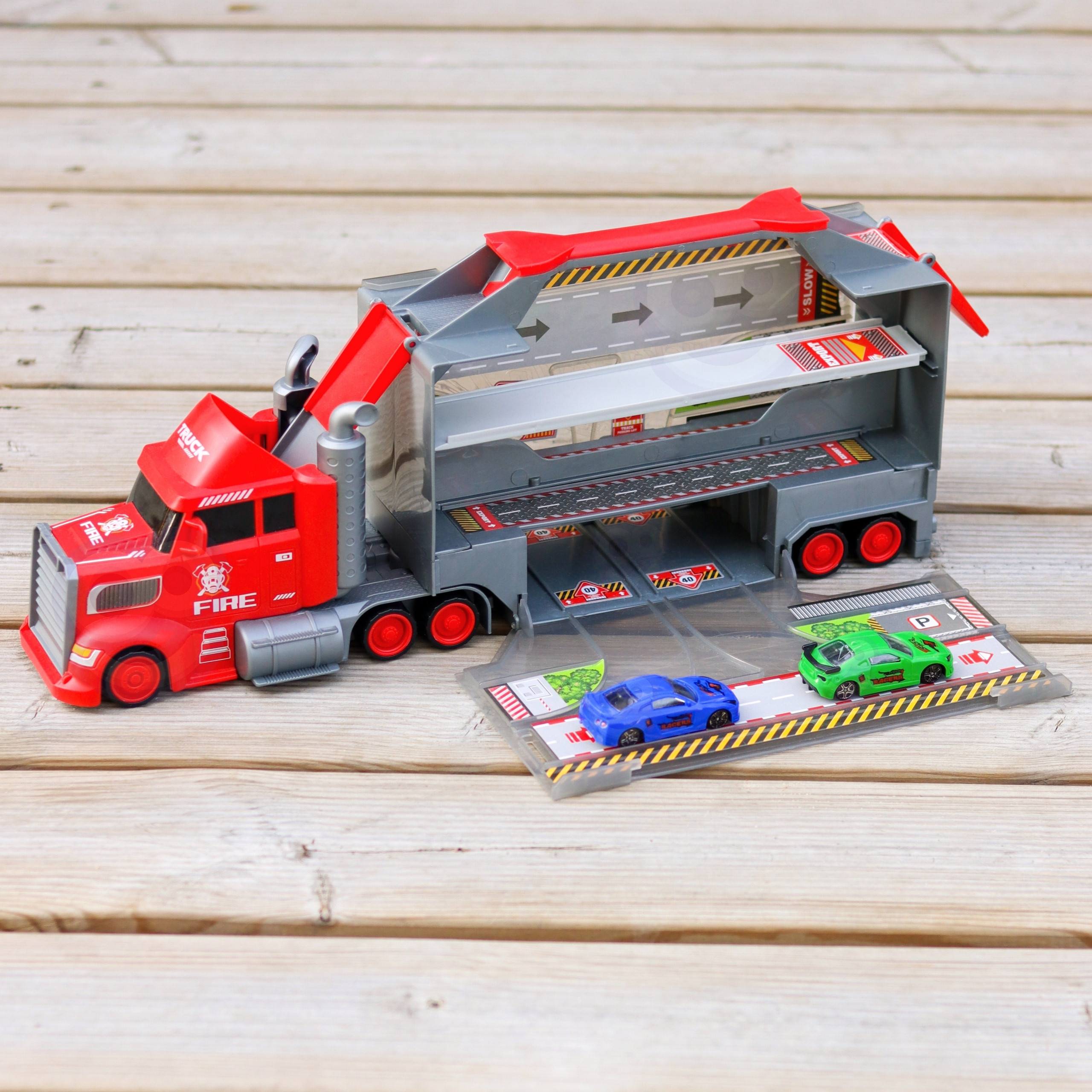 WOOPIE Truck Tow Truck Garage Race Track Set - Slika 6