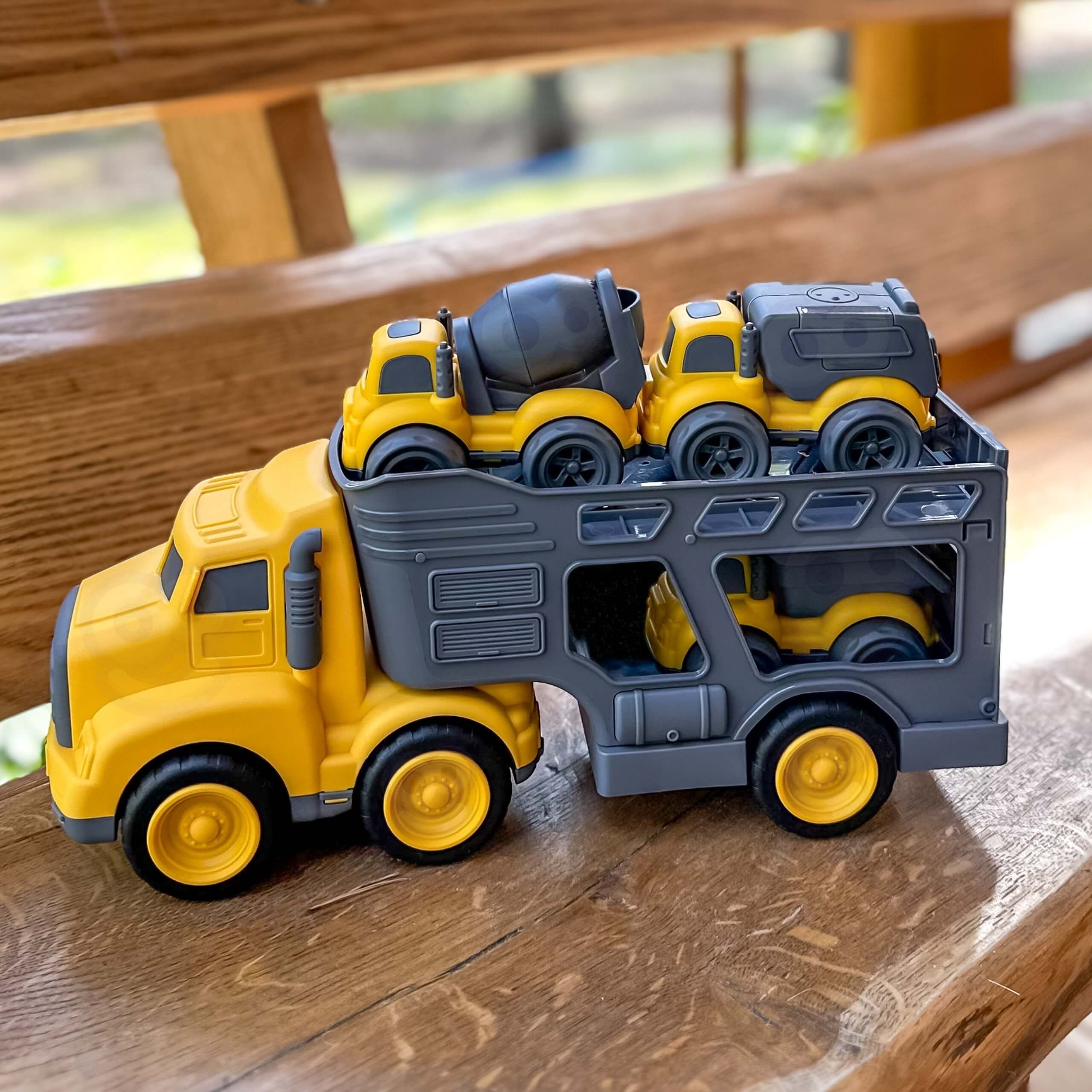 WOOPIE Tow Truck 4-in-1 Set Construction Vehicles - Slika 3