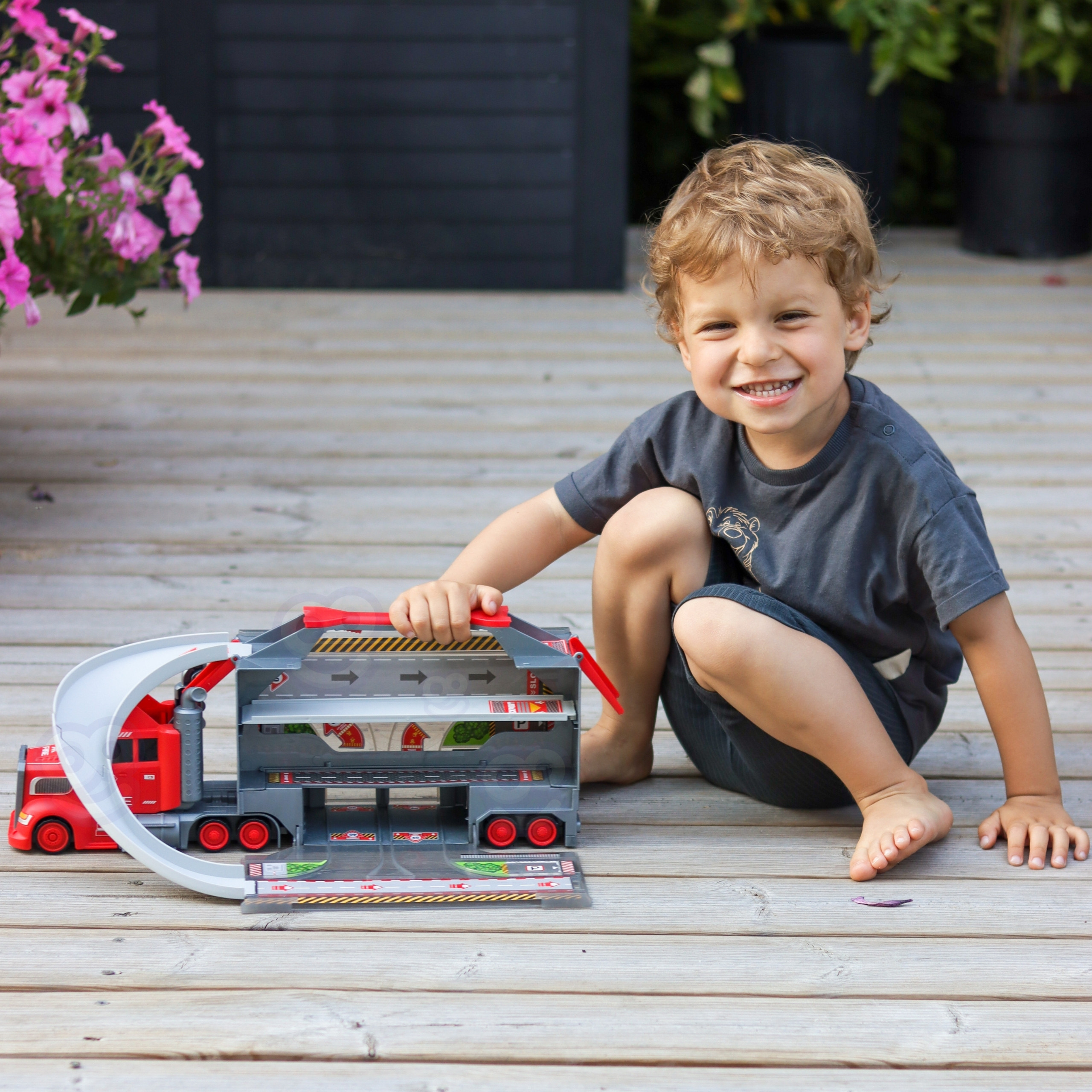 WOOPIE Truck Tow Truck Garage Race Track Set - Slika 7