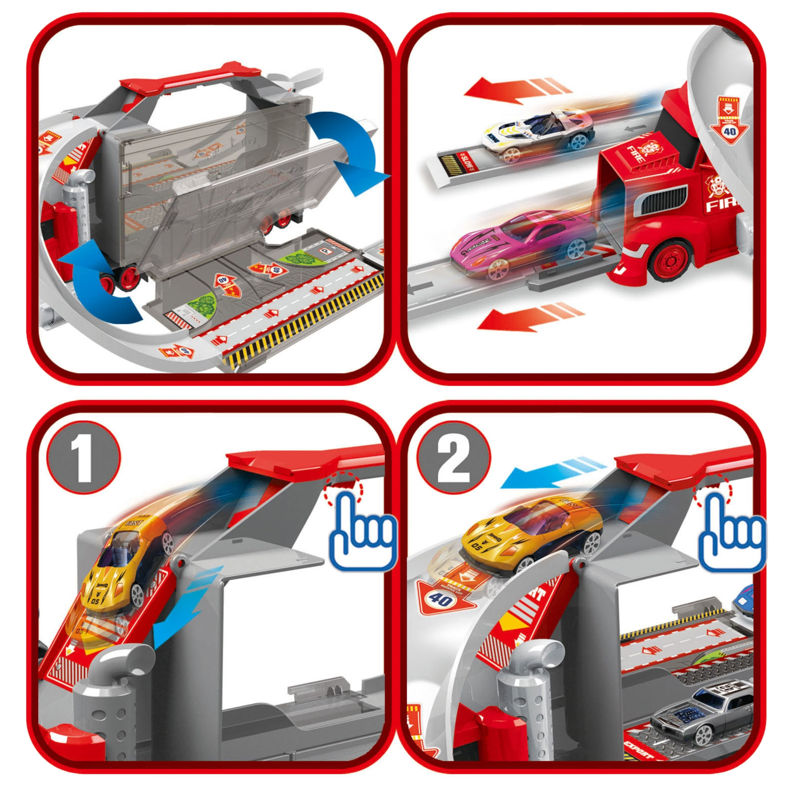 WOOPIE Truck Tow Truck Garage Race Track Set - Slika 8