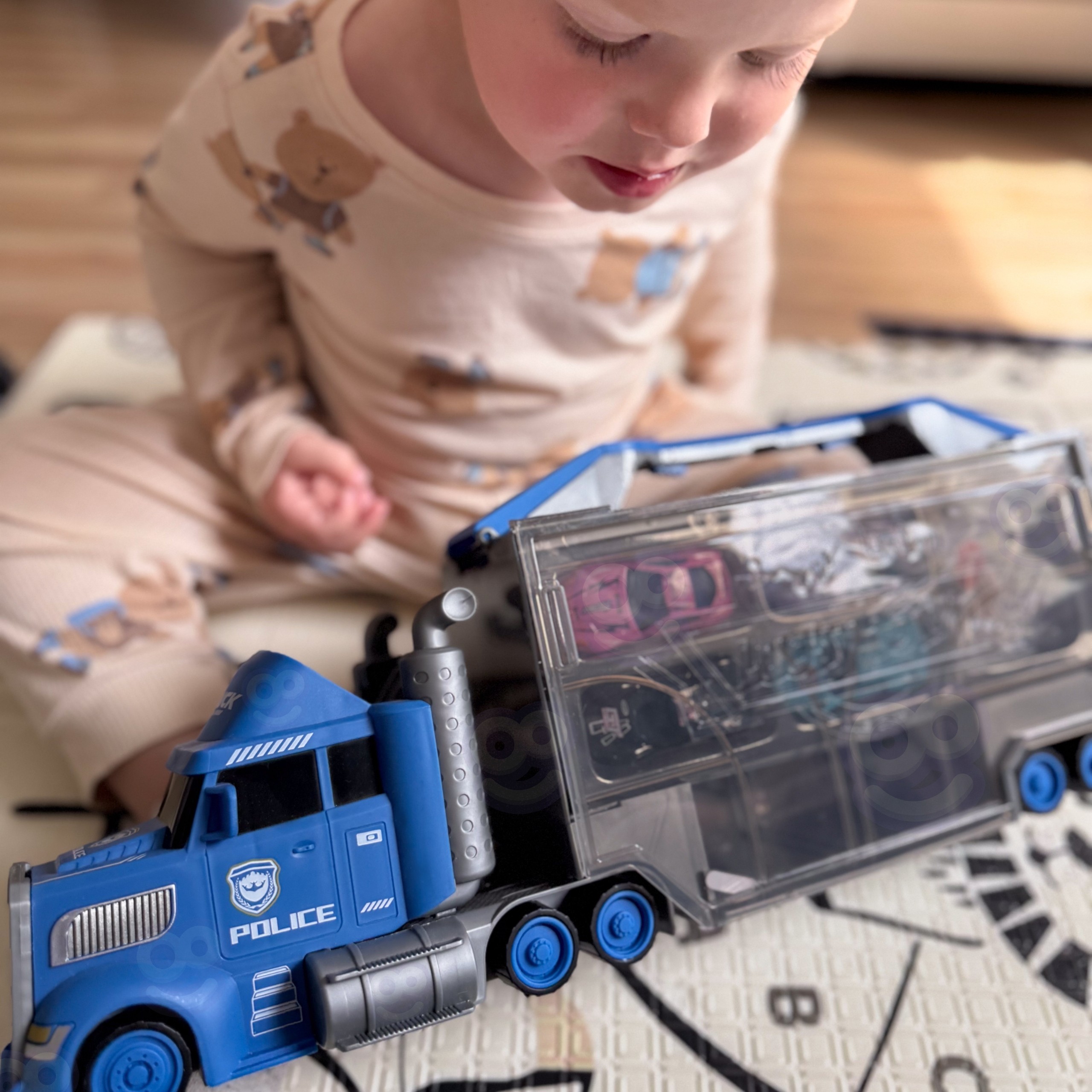WOOPIE Police Truck 2in1 Transporter Car Track - Slika 8