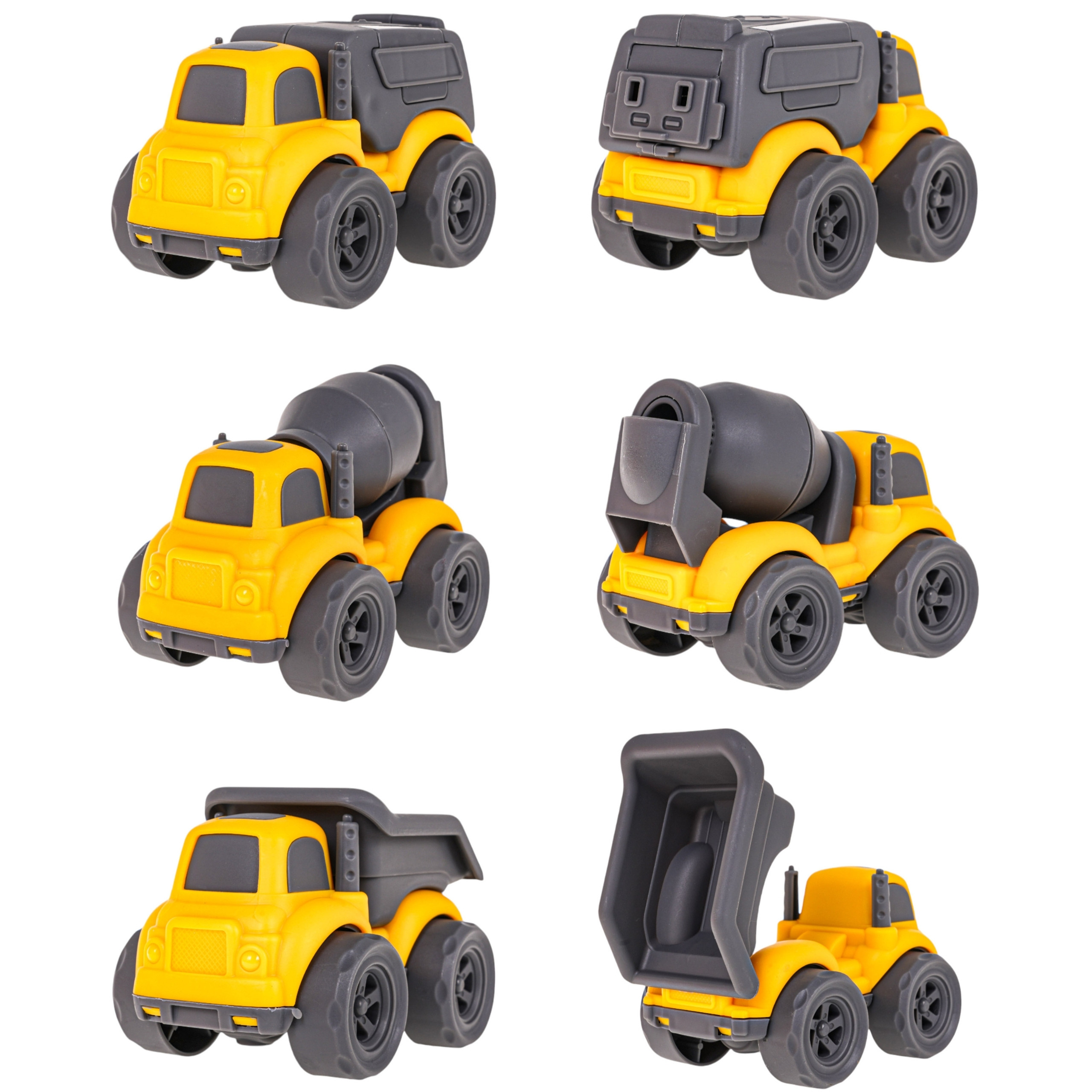 WOOPIE Tow Truck 4-in-1 Set Construction Vehicles - Slika 7