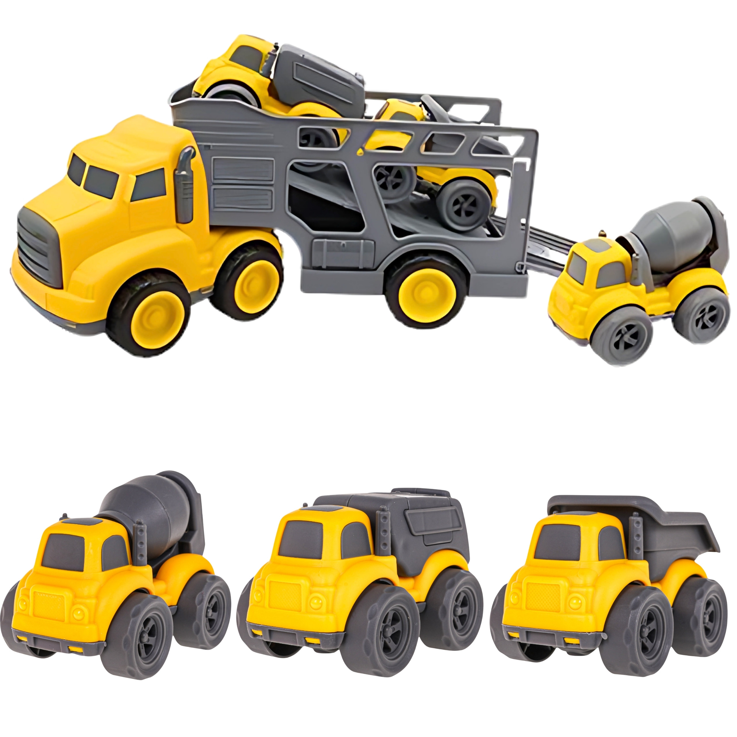 WOOPIE Tow Truck 4-in-1 Set Construction Vehicles - Slika 8
