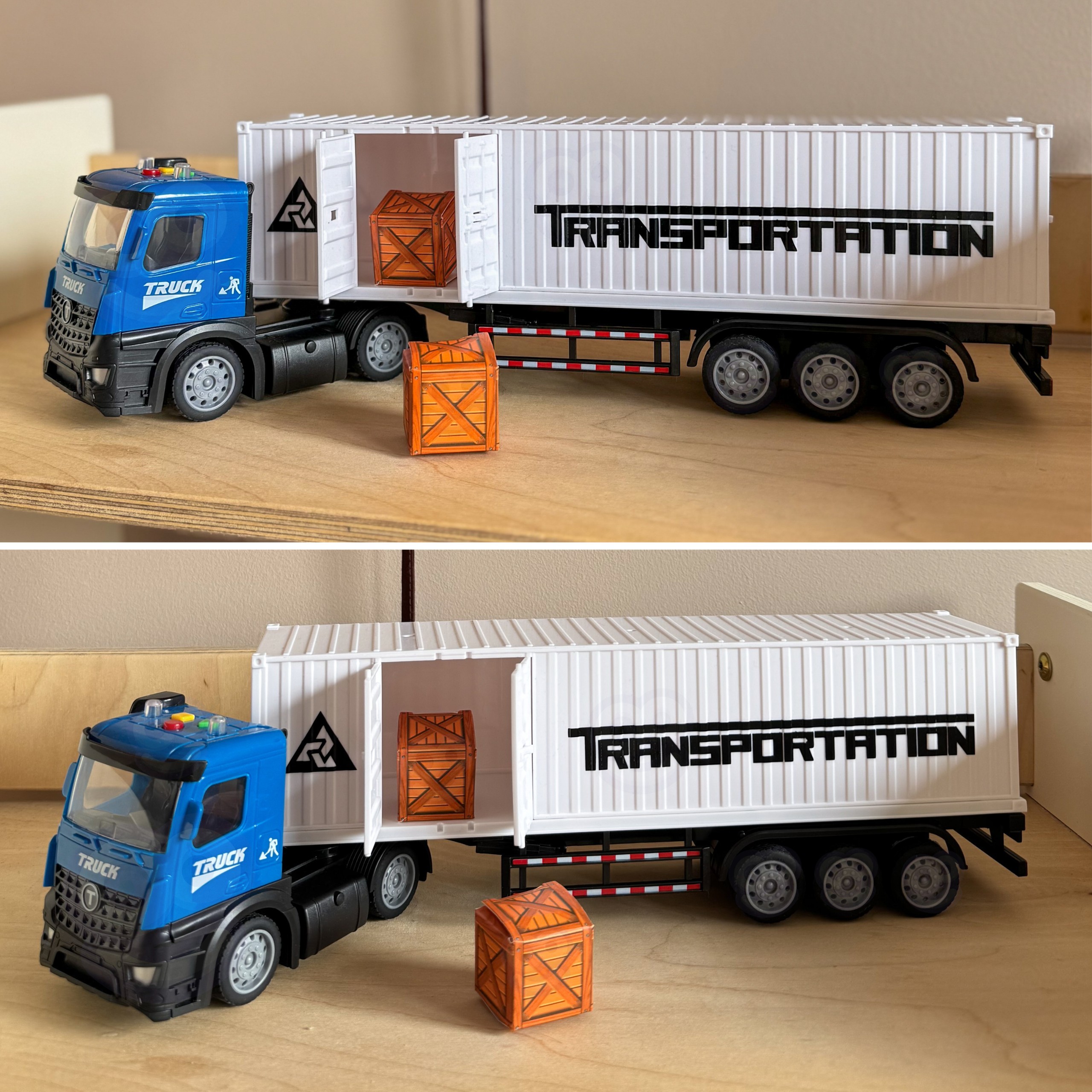 WOOPIE Container Truck with Light and Sound Effects! - Slika 5