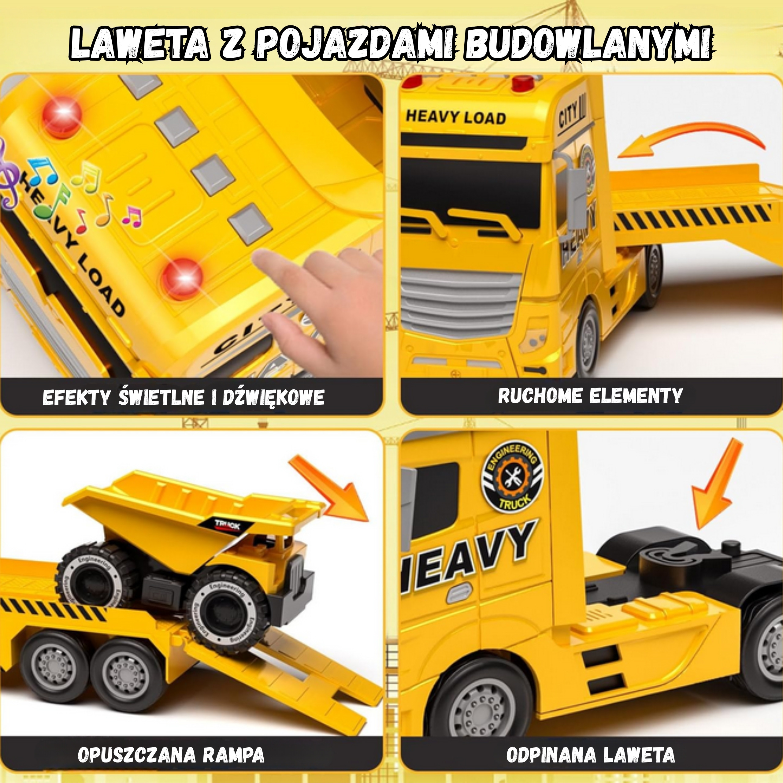 WOOPIE Construction Vehicle Tow Truck - Slika 7