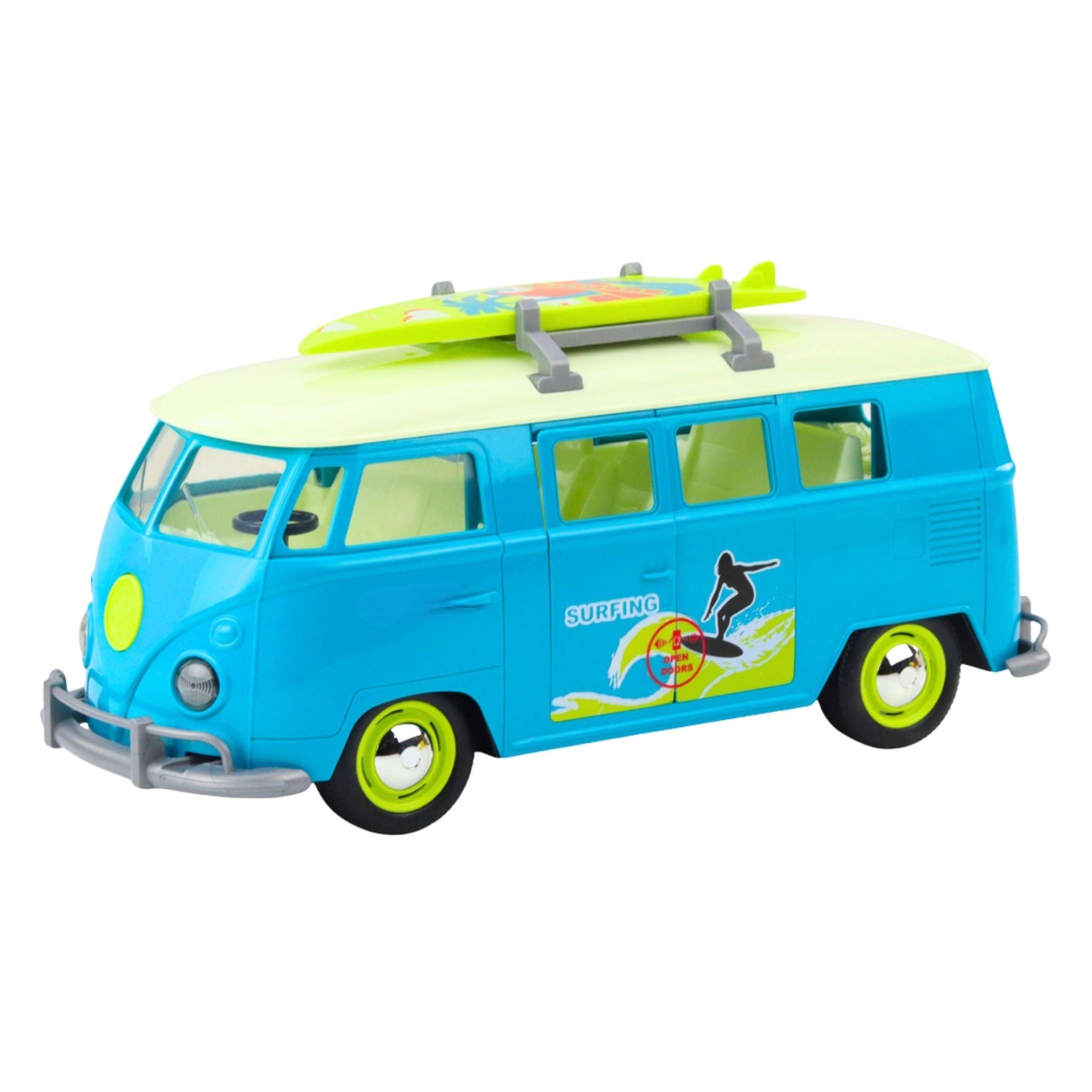 WOOPIE Classic Surf Bus Car with Lights and Sound Model 1:14 - Slika 7